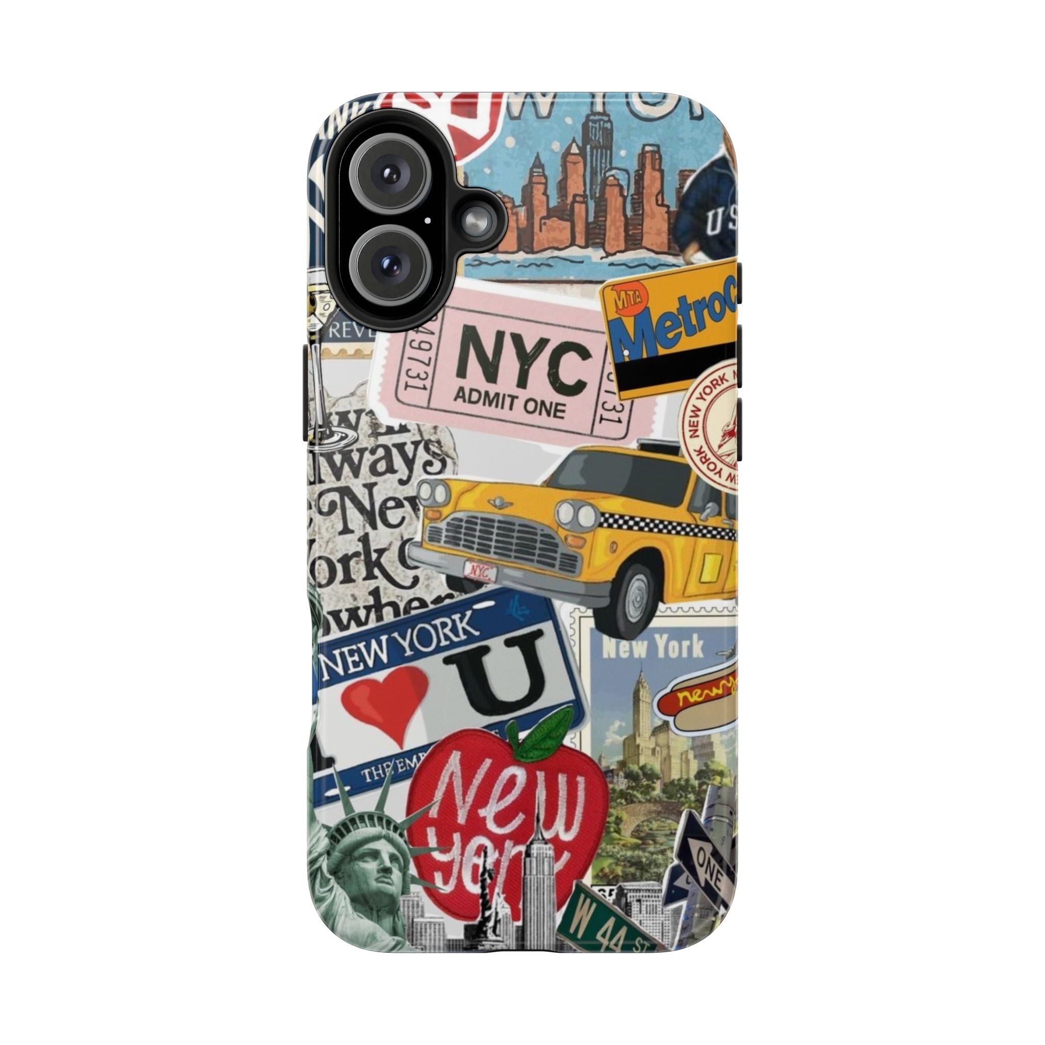 NYC Collage - New York Taxi & Landmarks