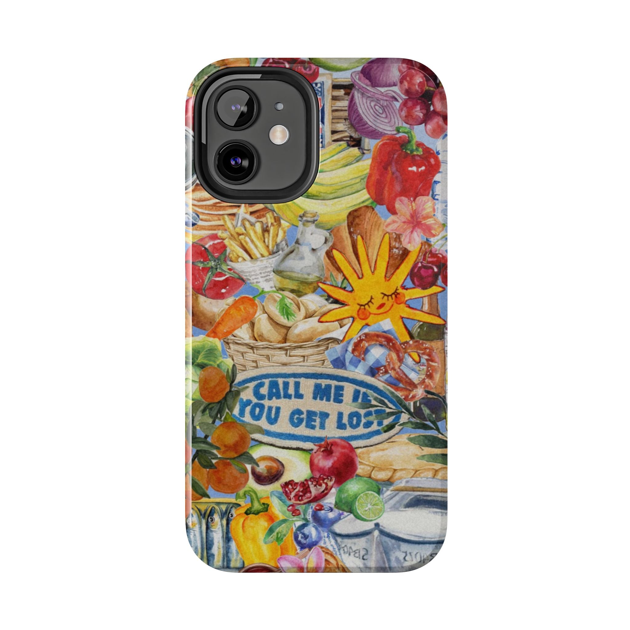 Colorful Fruit Market Collage