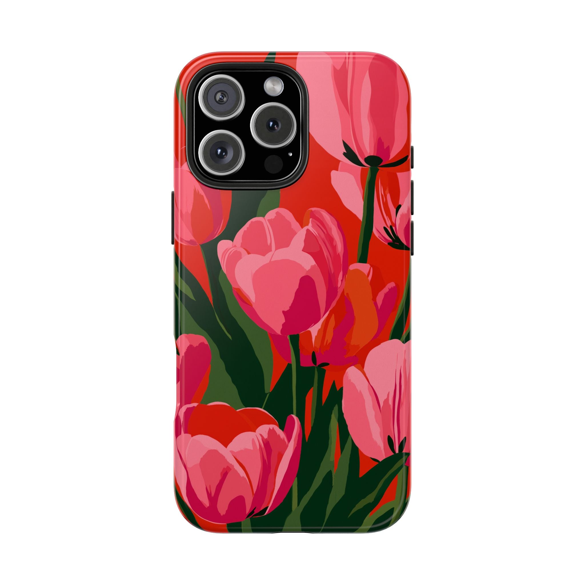 Tulip Bloom Red & Pink Floral