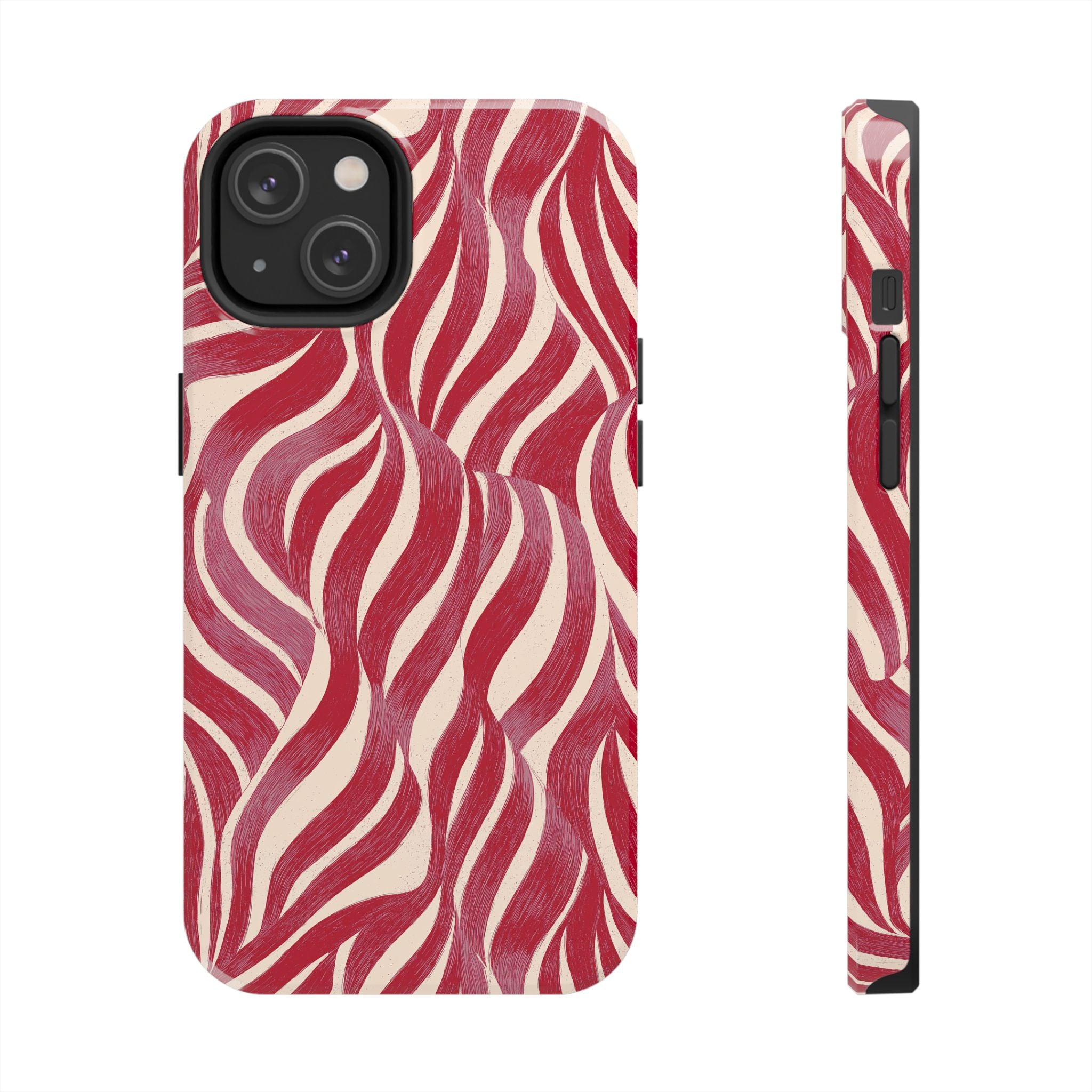Red Wave Abstract