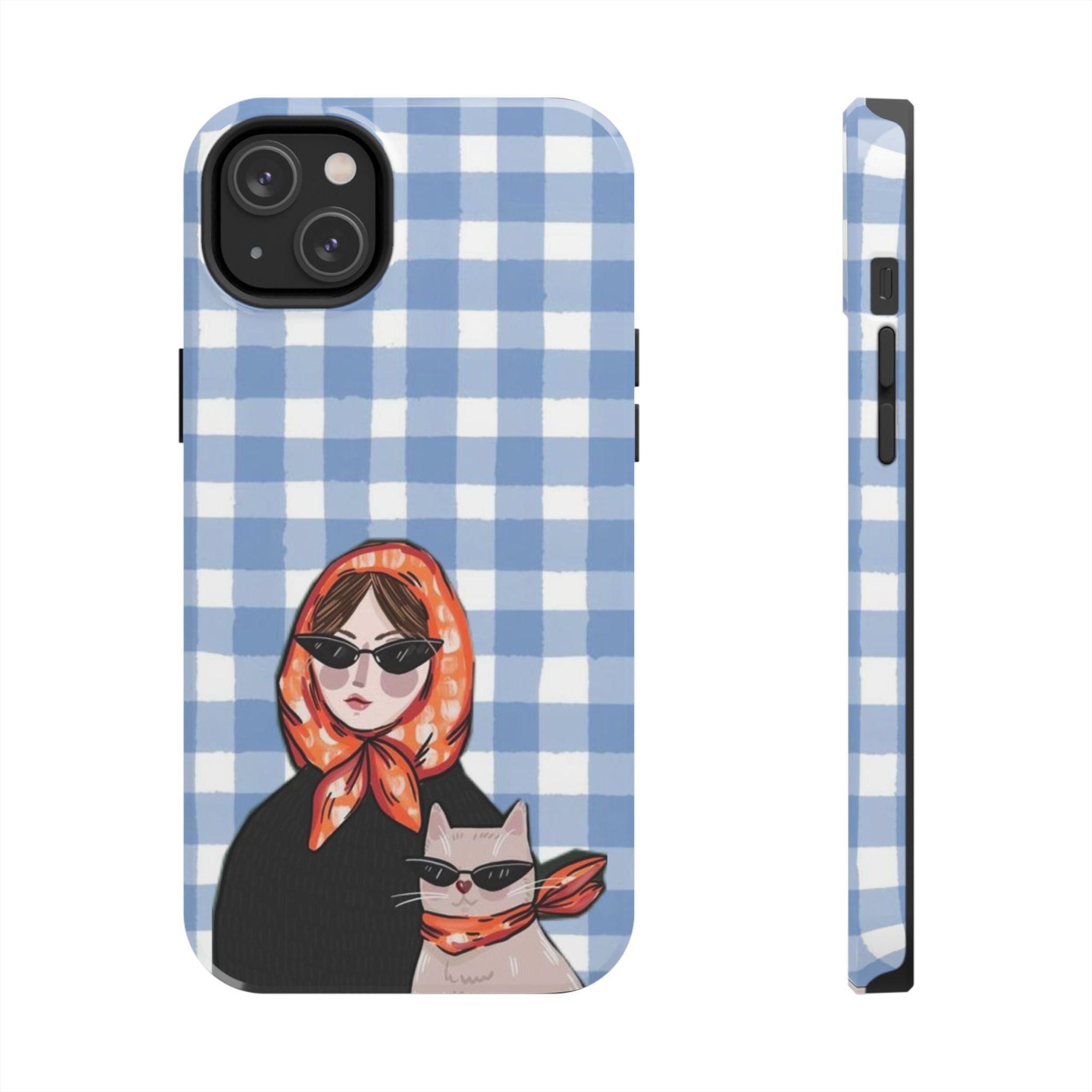 Blue Gingham 'Chic Duo'
