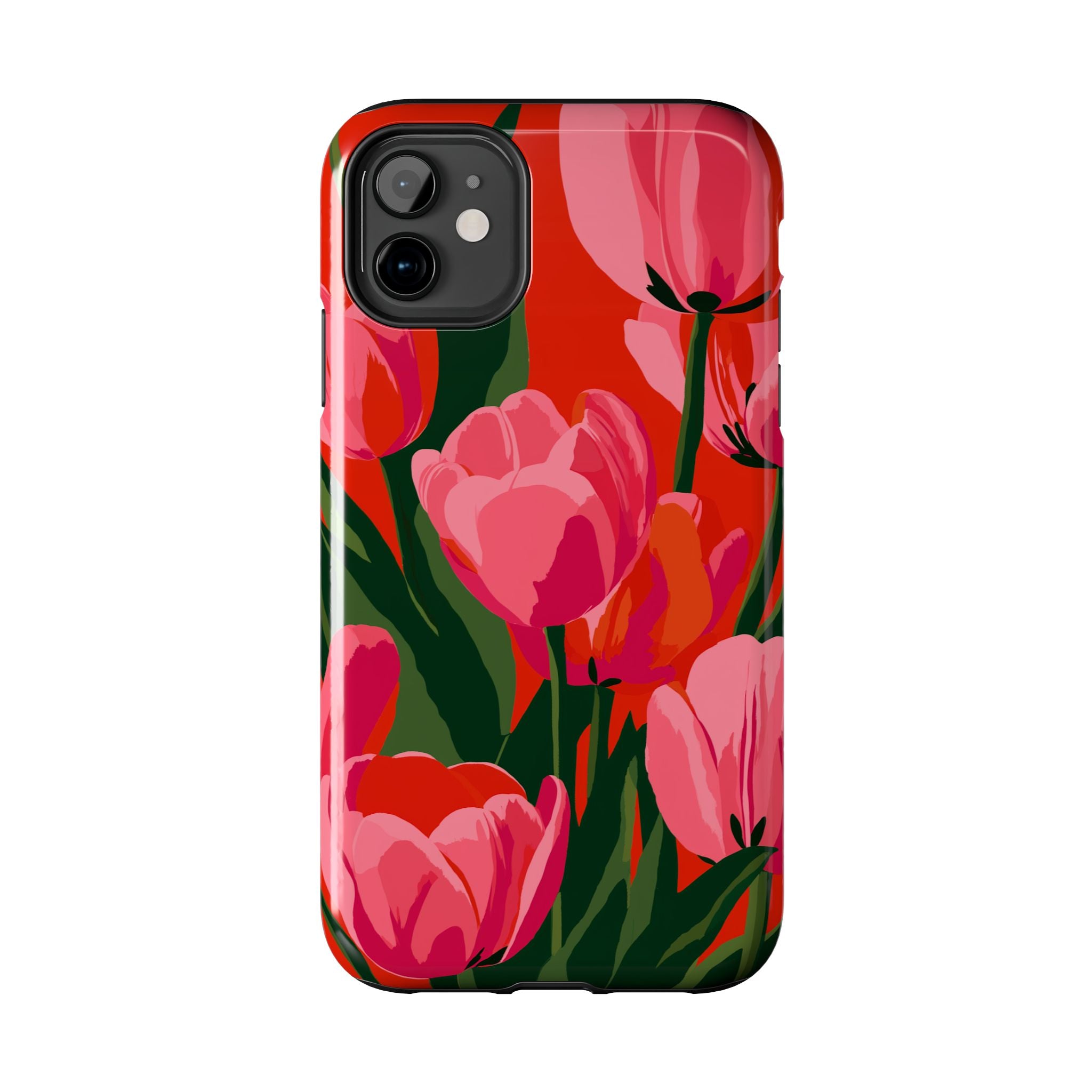 Tulip Bloom Red & Pink Floral