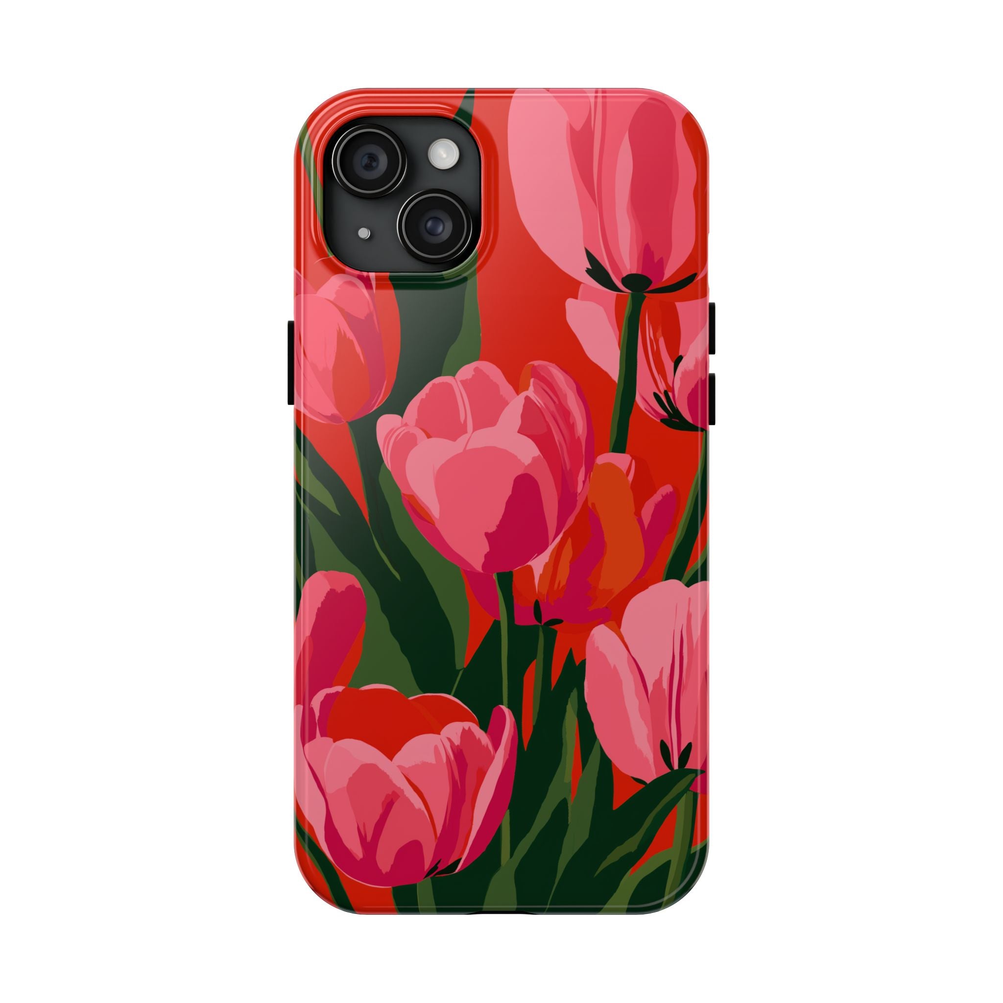 Tulip Bloom Red & Pink Floral