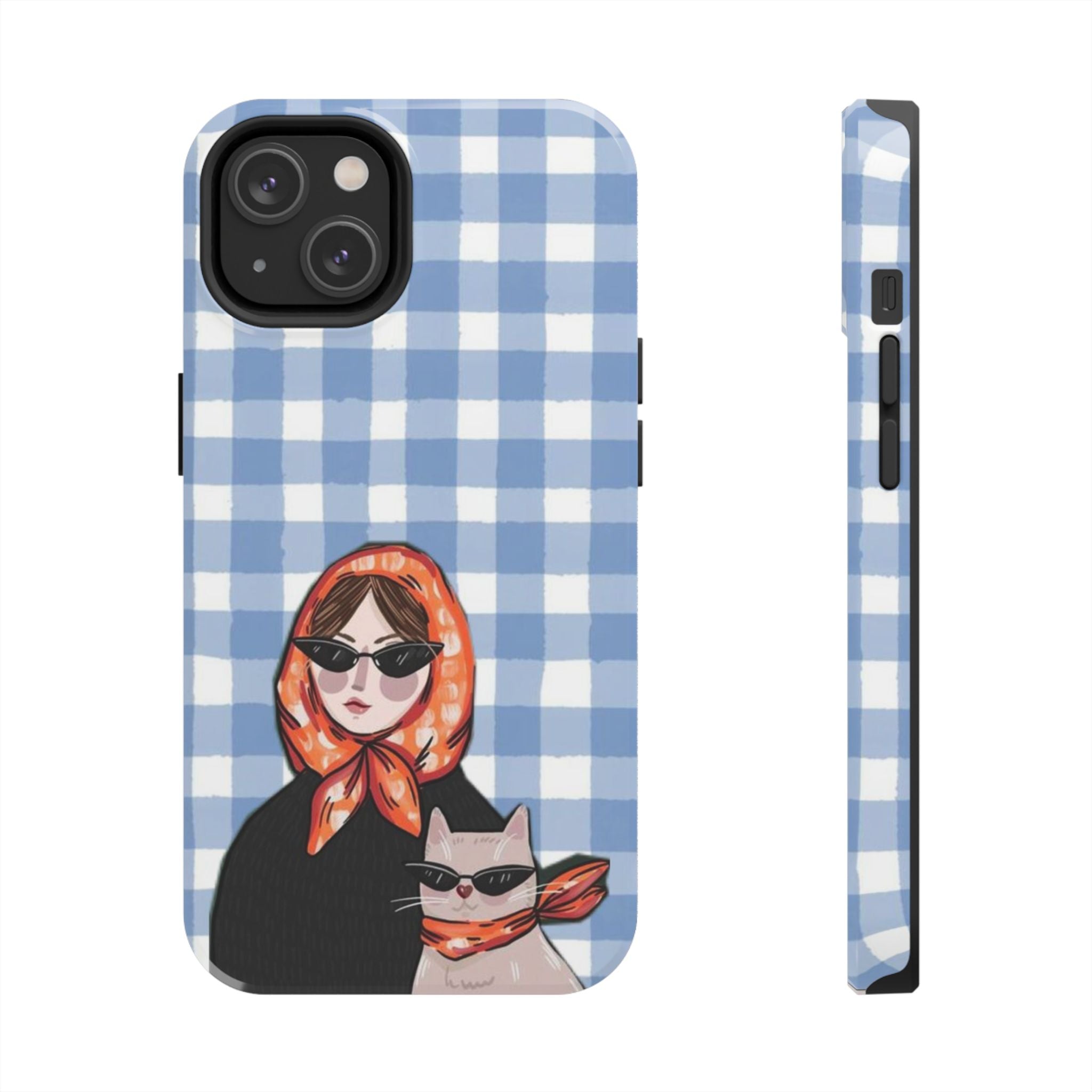 Blue Gingham 'Chic Duo'