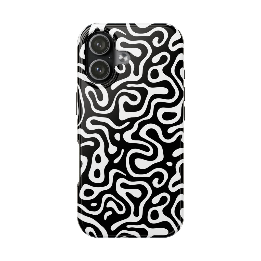 Abstract Black & White Swirl