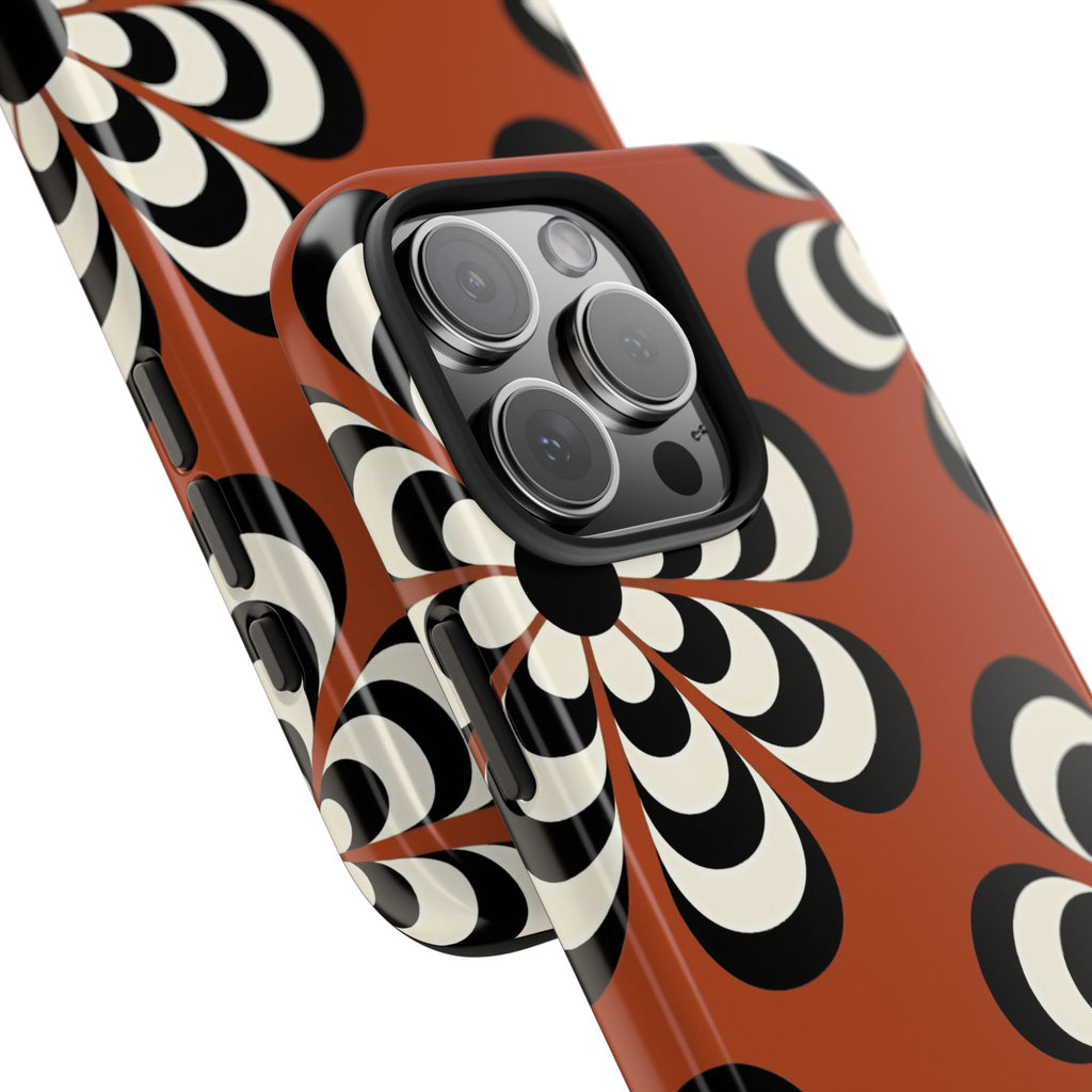 70s Boho Abstract Flower
