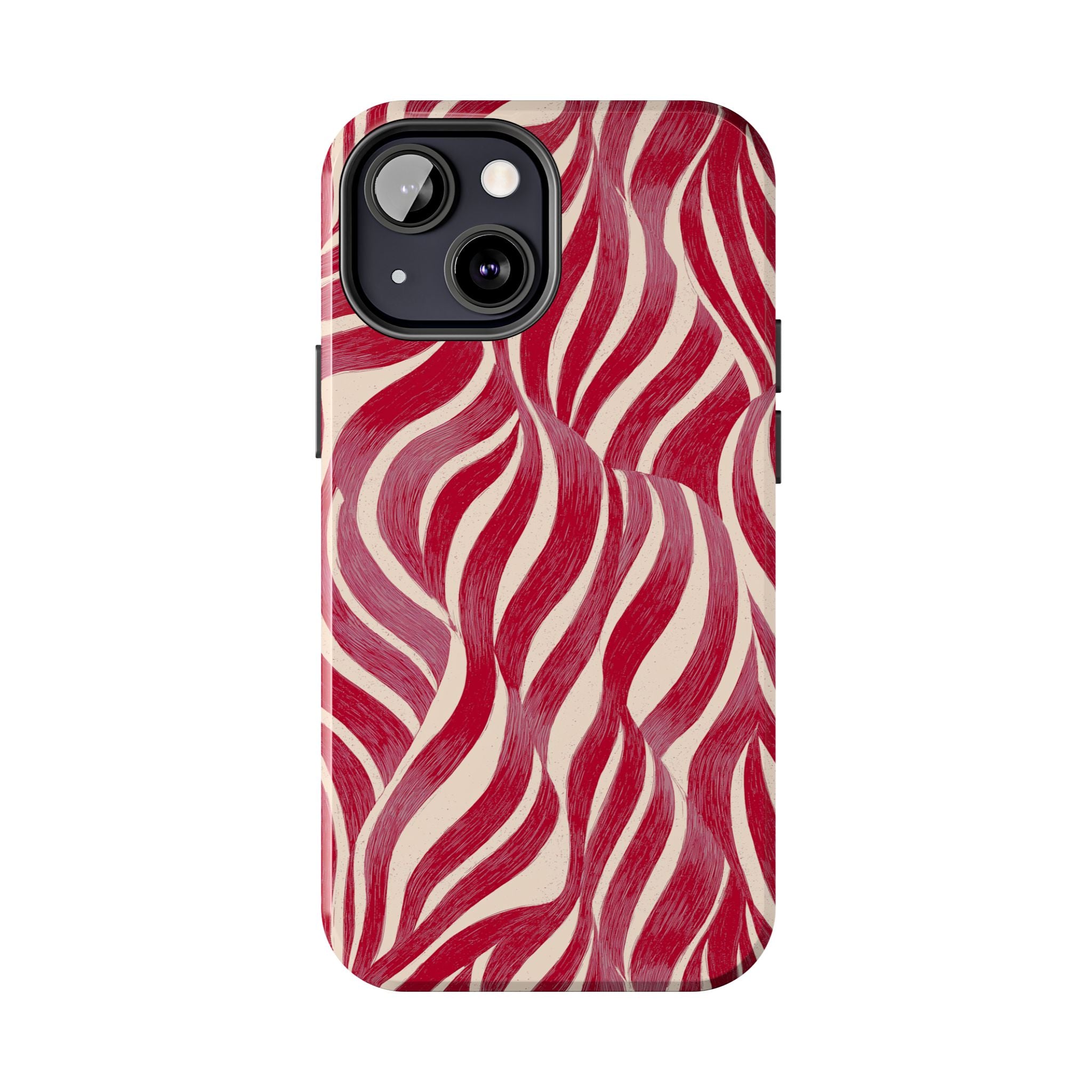 Red Wave Abstract