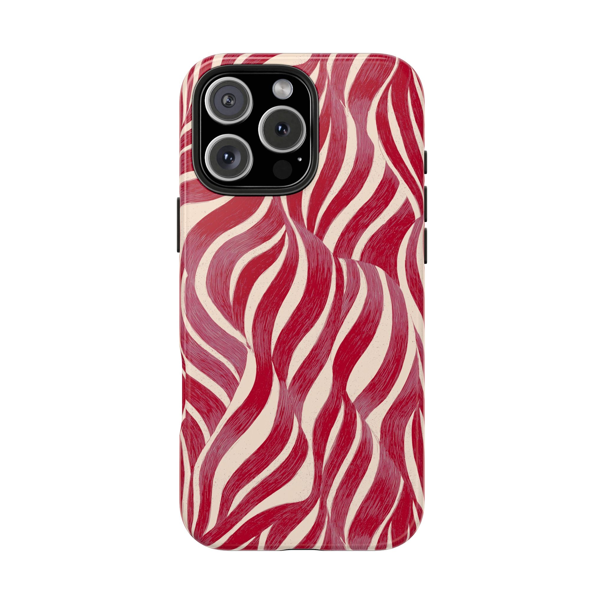 Red Wave Abstract