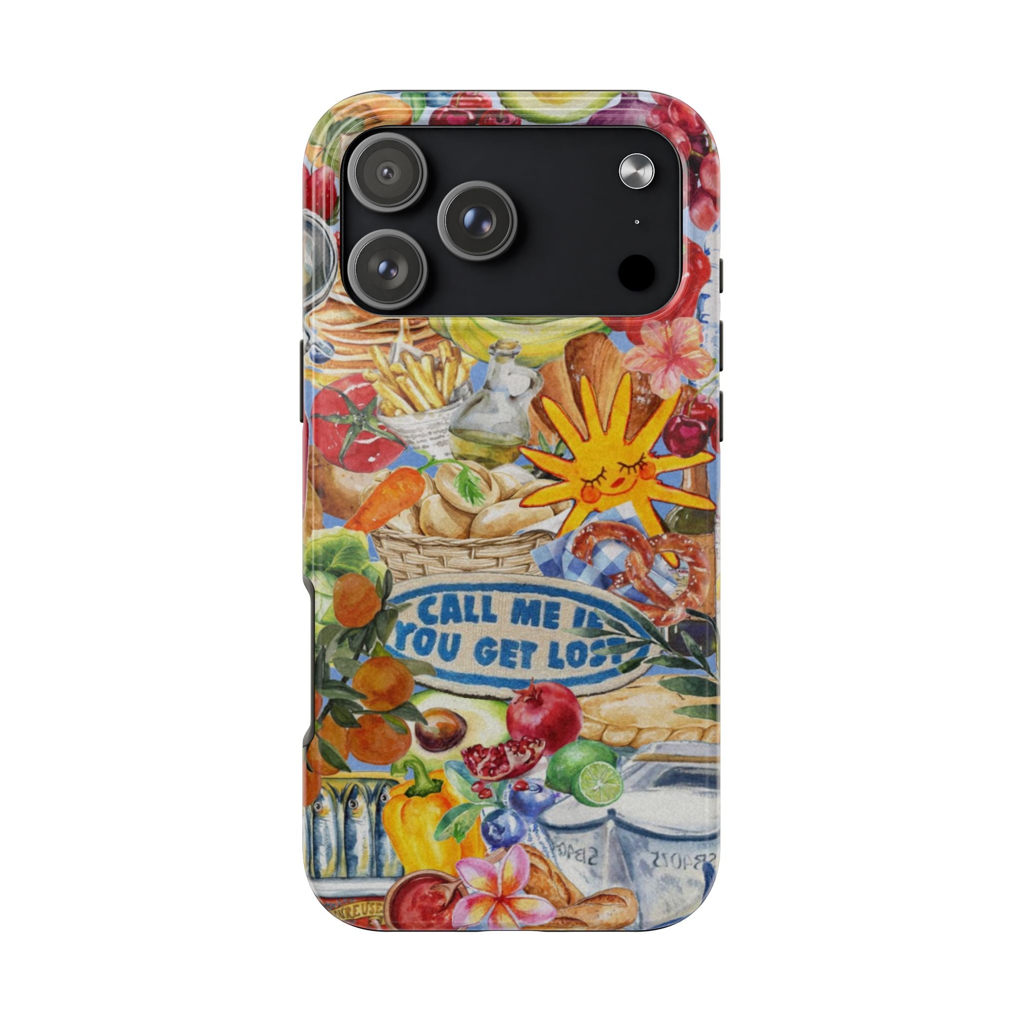 Colorful Fruit Market Collage