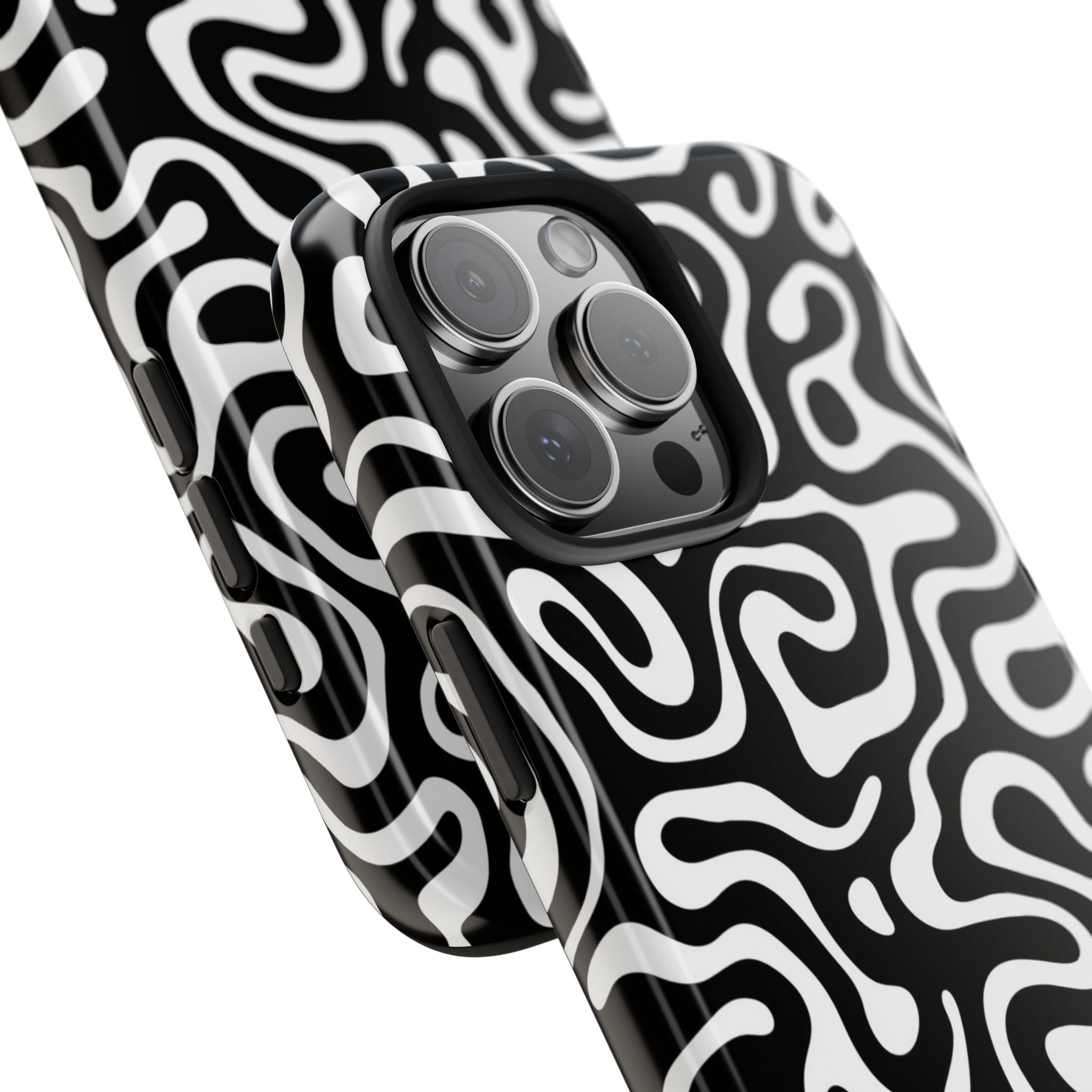 Abstract Black & White Swirl