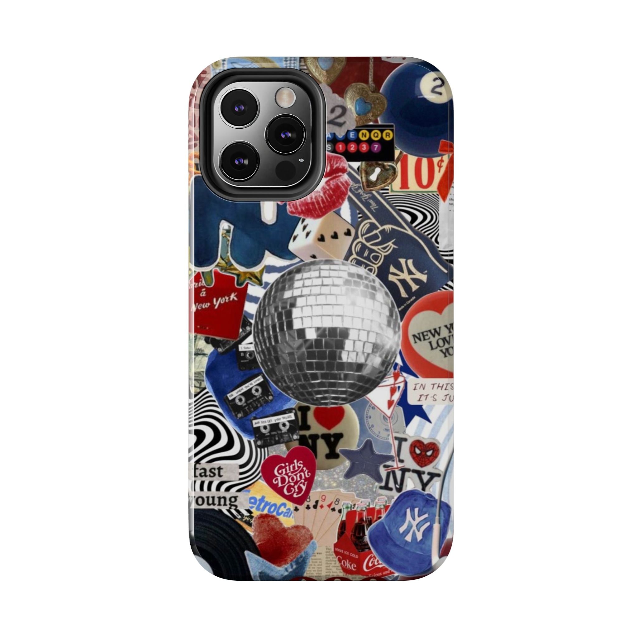 Disco Collage New York Sticker Vibe