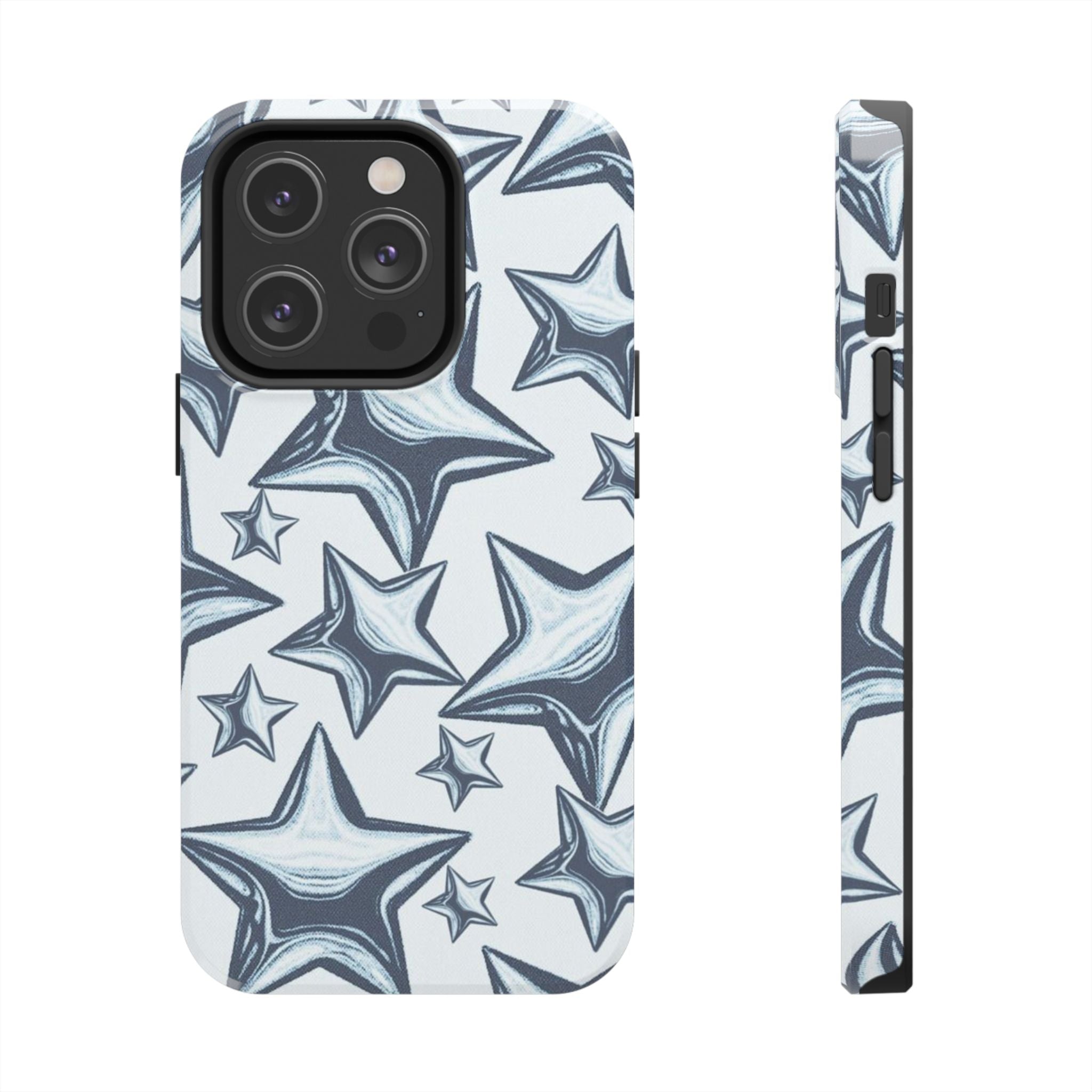 Blue Artistic Star Pattern