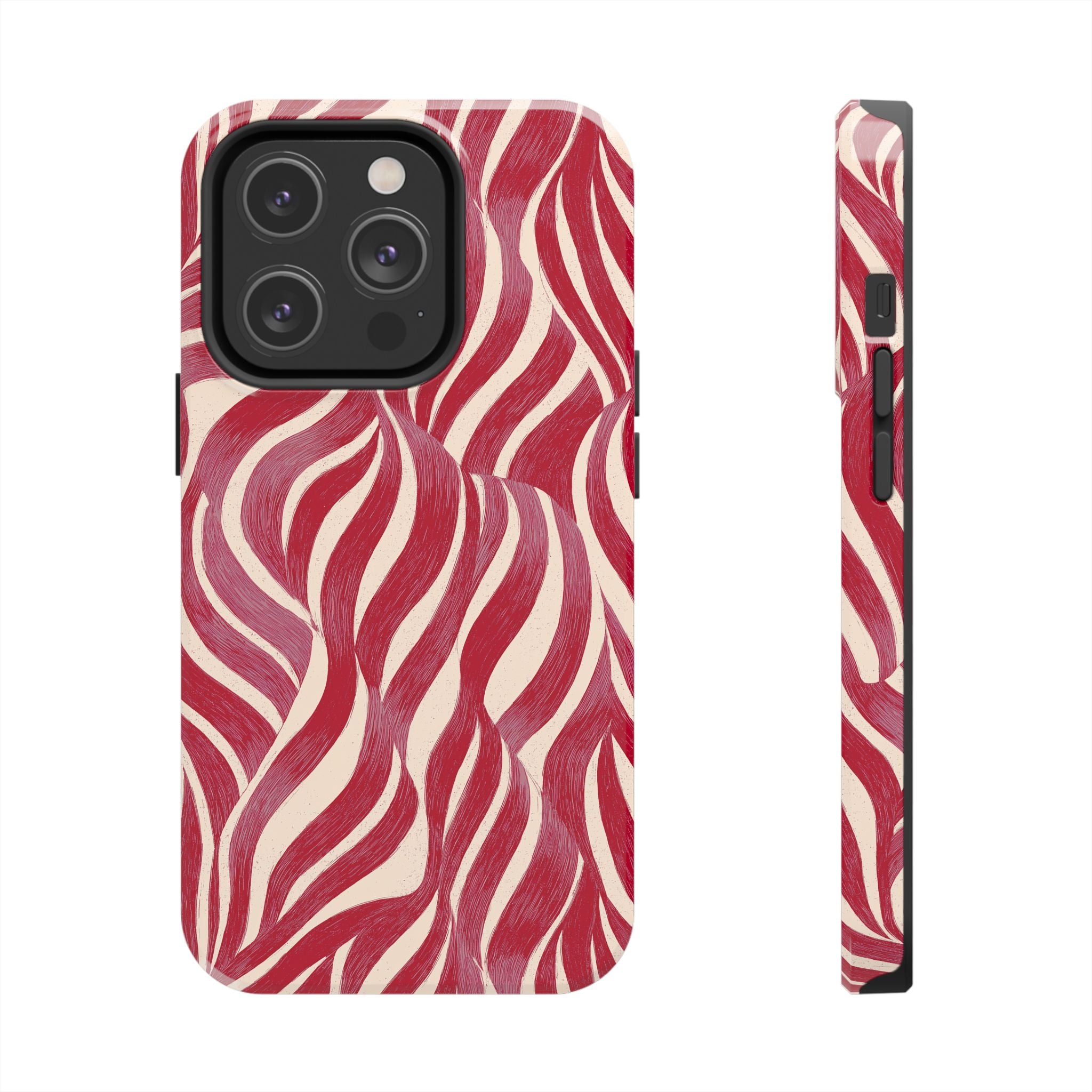 Red Wave Abstract