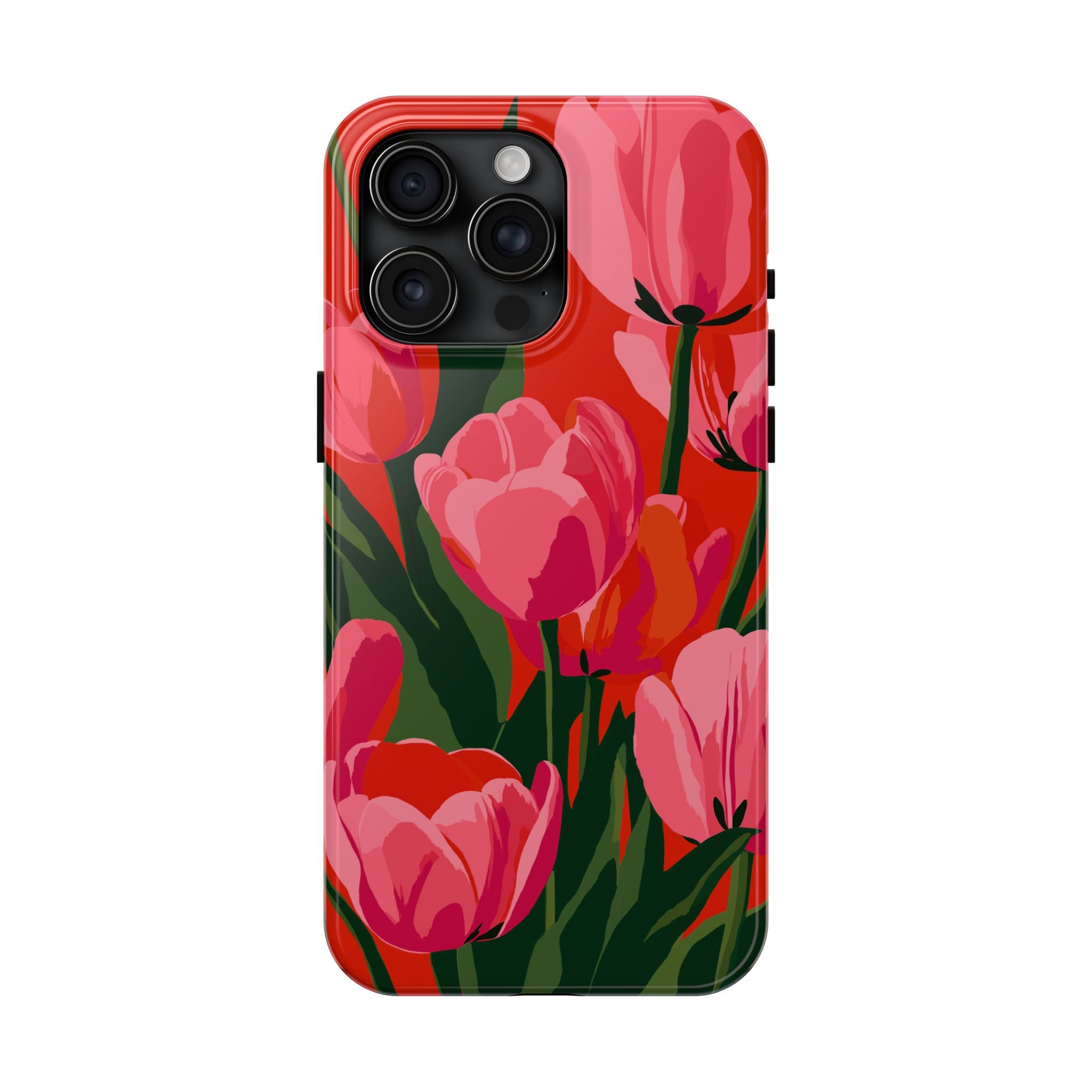 Tulip Bloom Red & Pink Floral