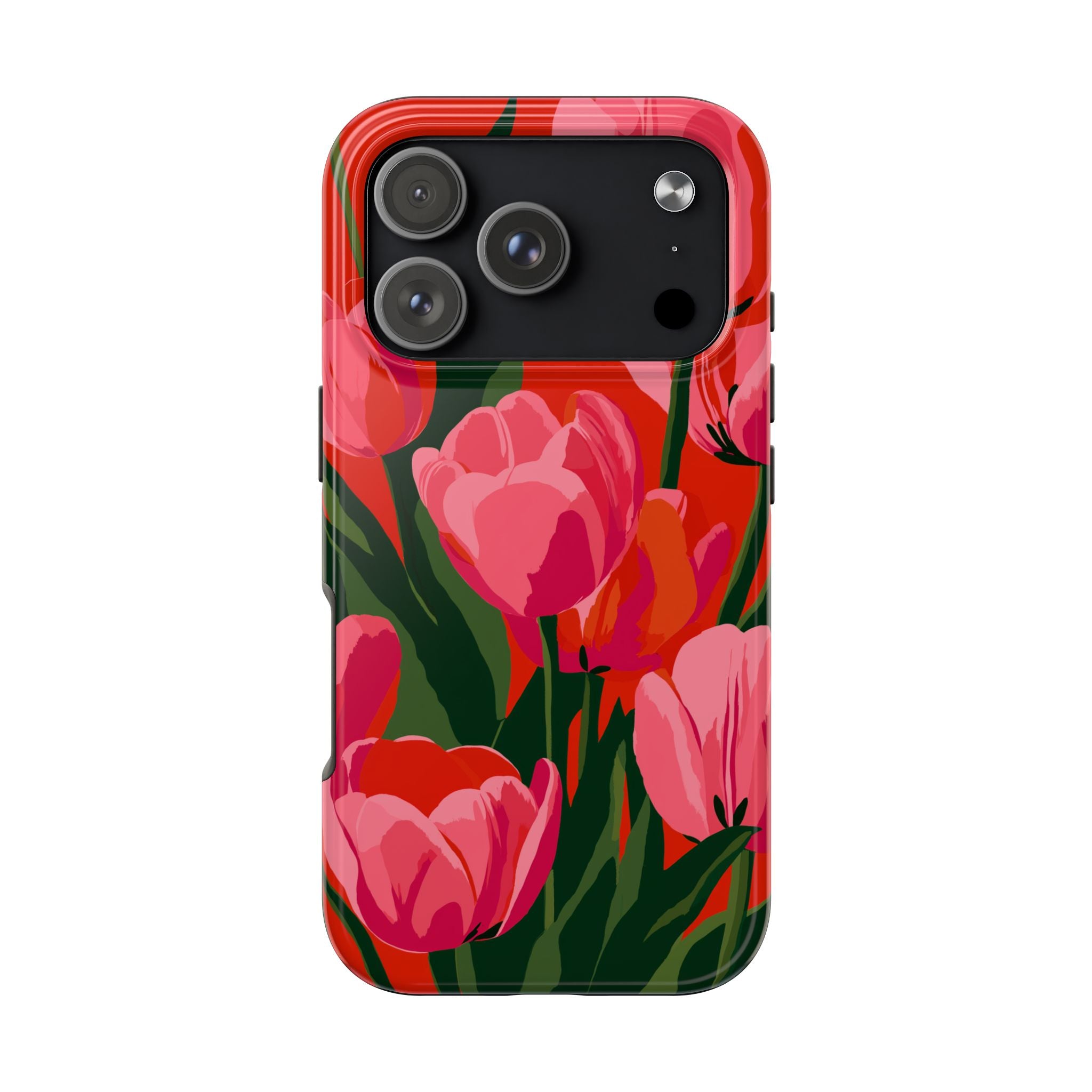Tulip Bloom Red & Pink Floral
