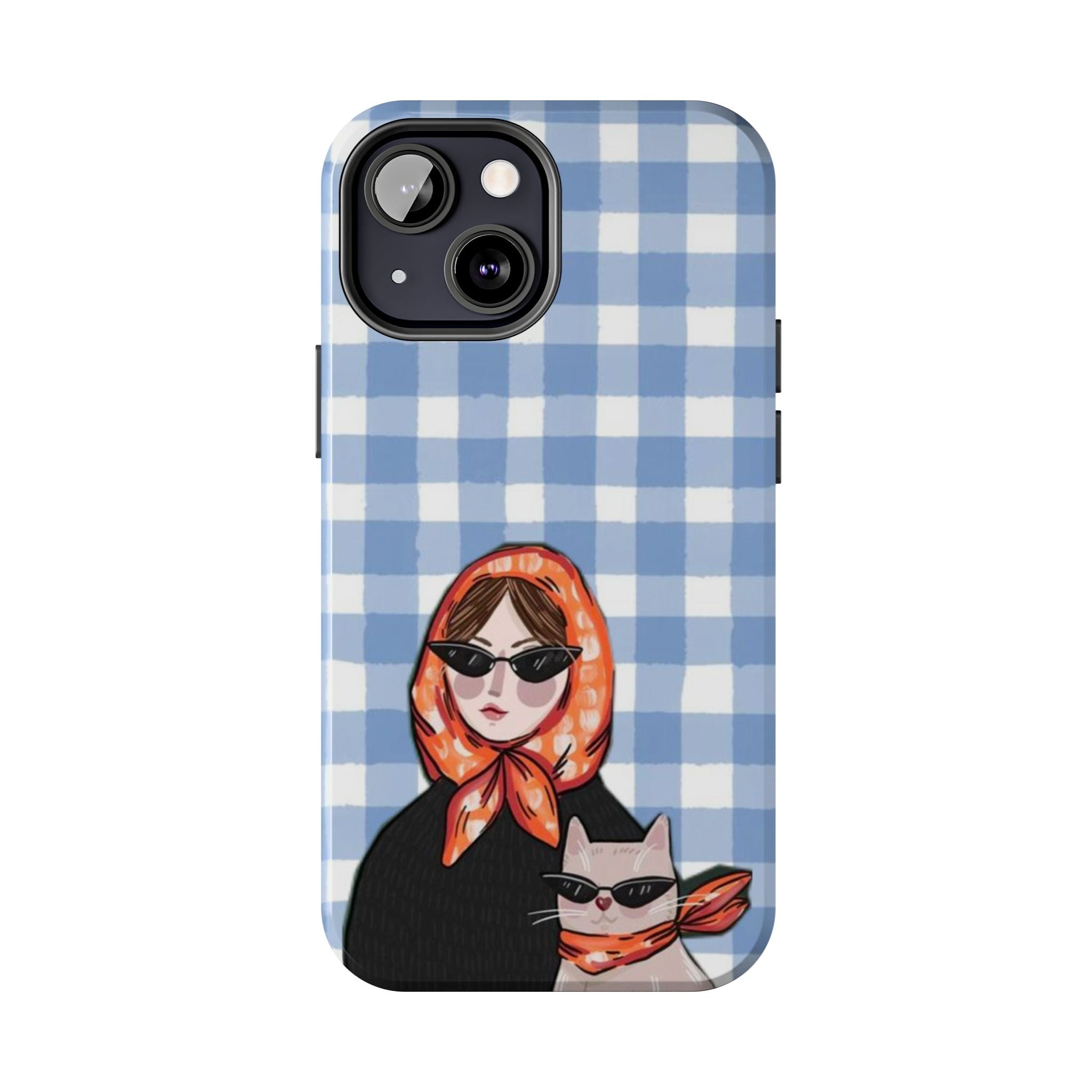Blue Gingham 'Chic Duo'