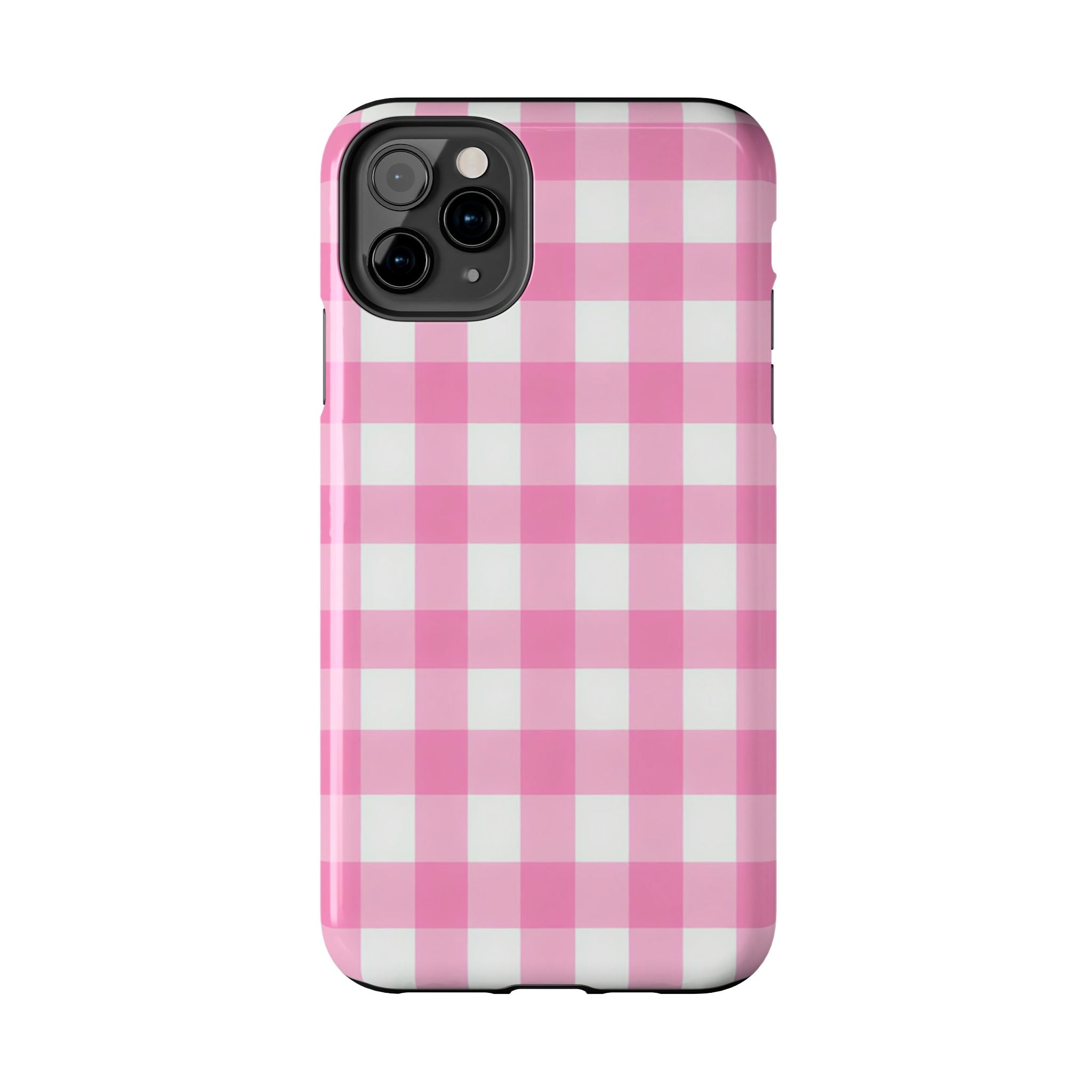 Pink Gingham Checked Pattern