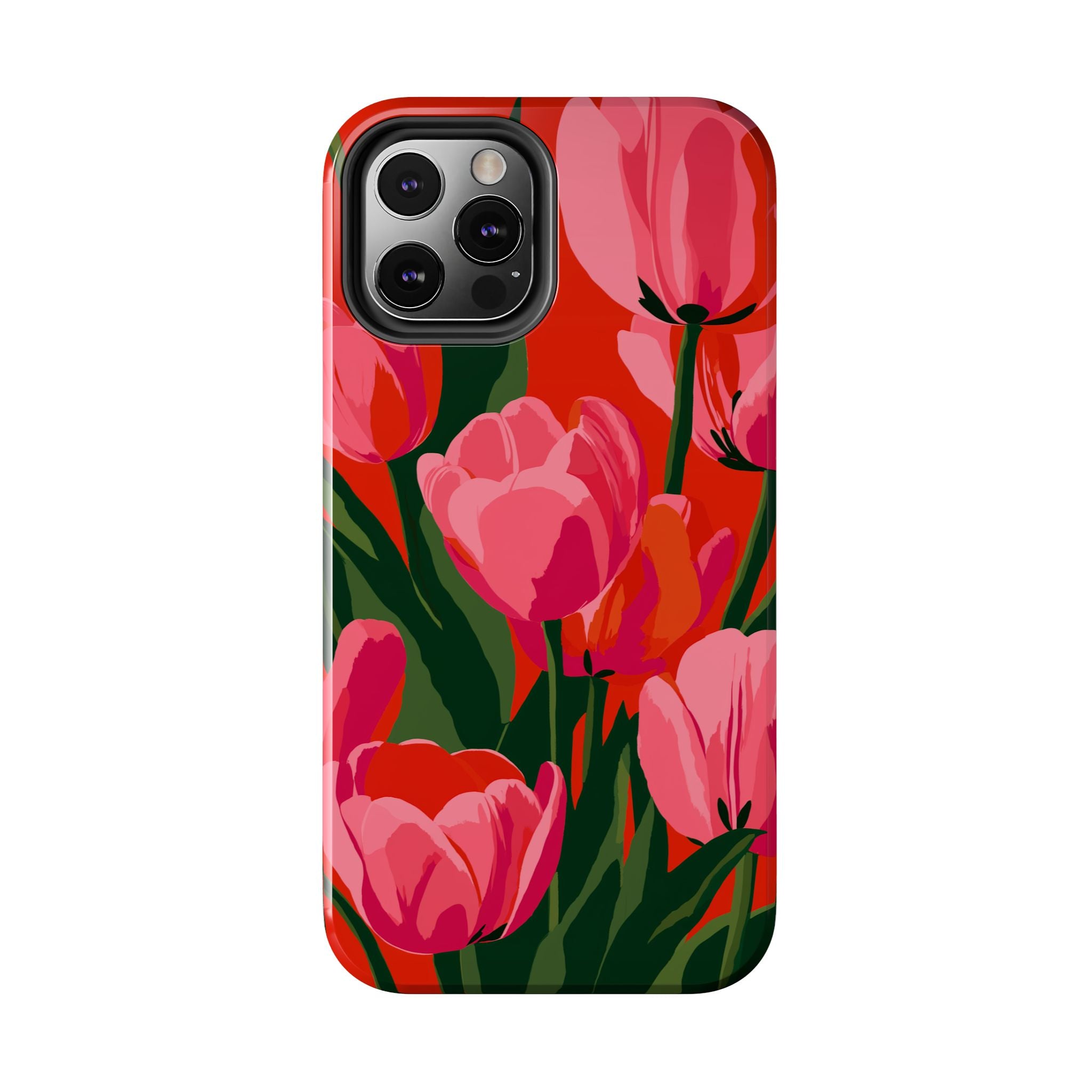 Tulip Bloom Red & Pink Floral