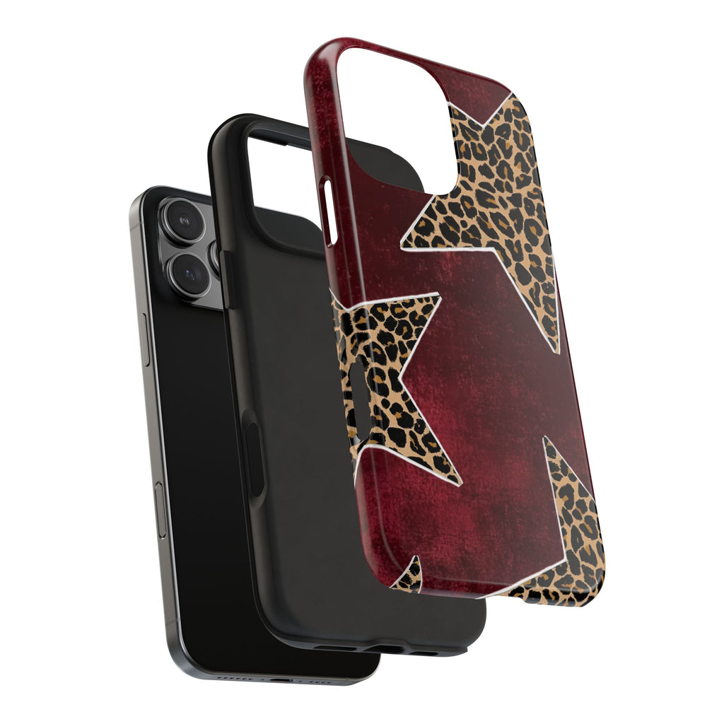 Burgundy Leopard Star