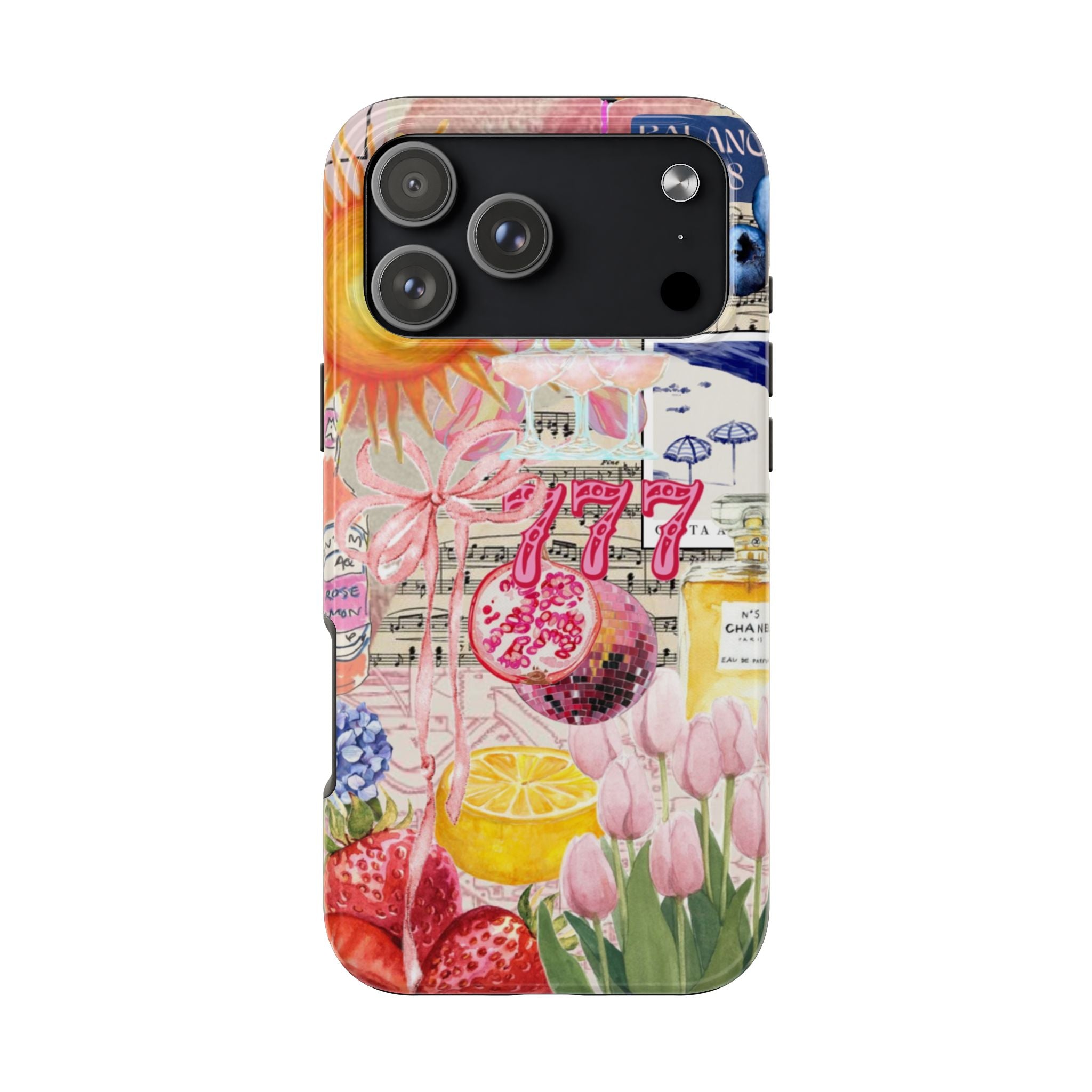 777 Vintage Lemon, Tulips & Pink Motifs