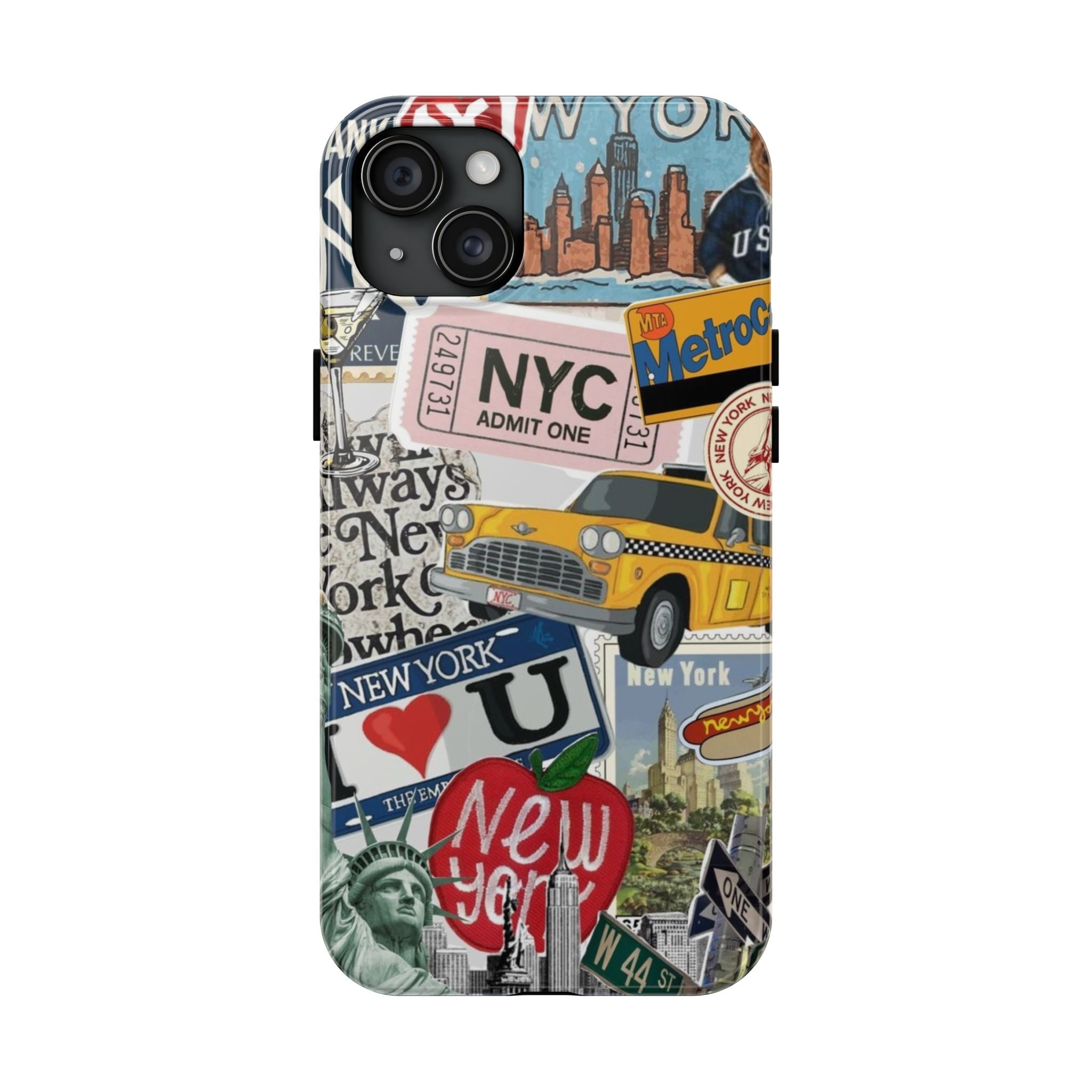 NYC Collage - New York Taxi & Landmarks