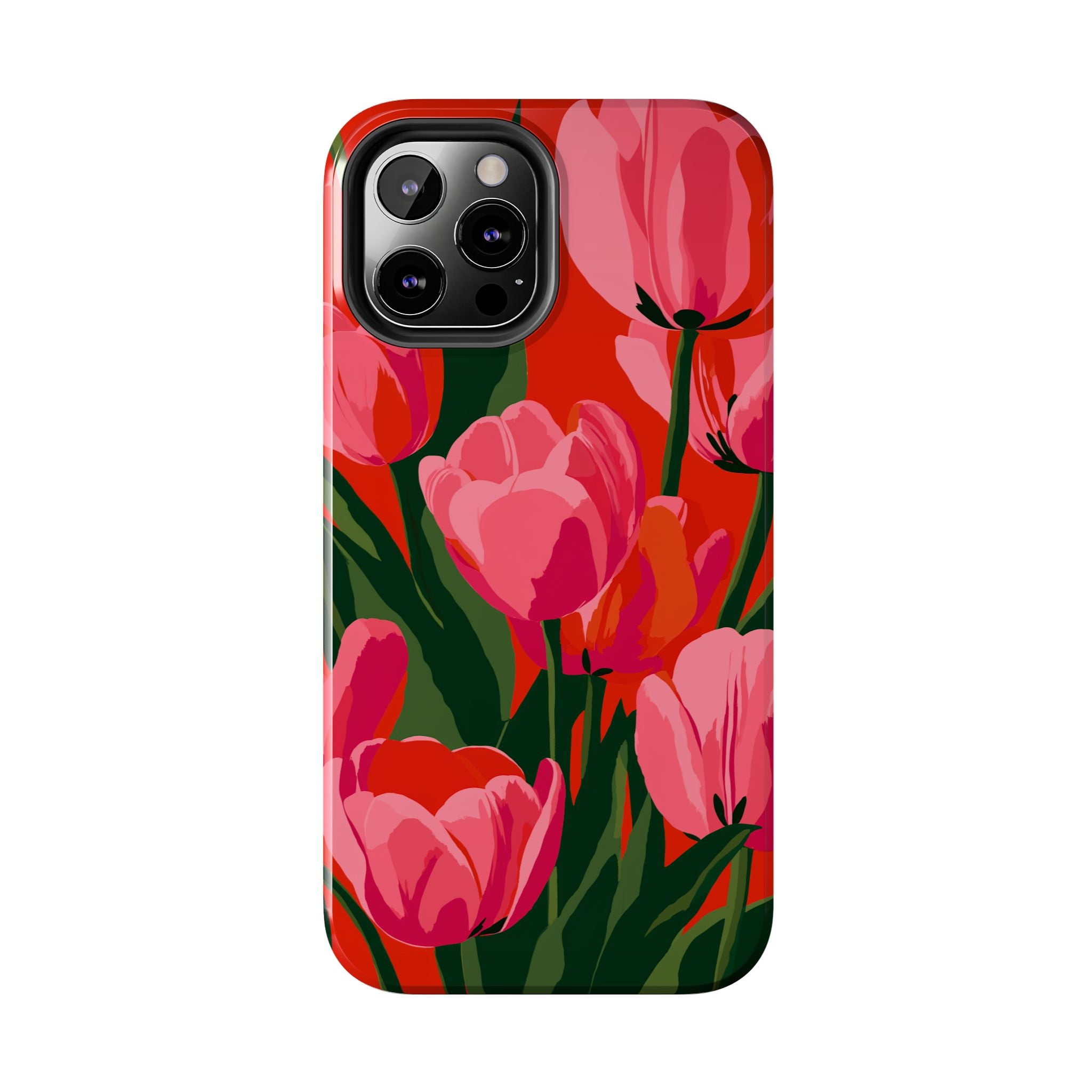Tulip Bloom Red & Pink Floral