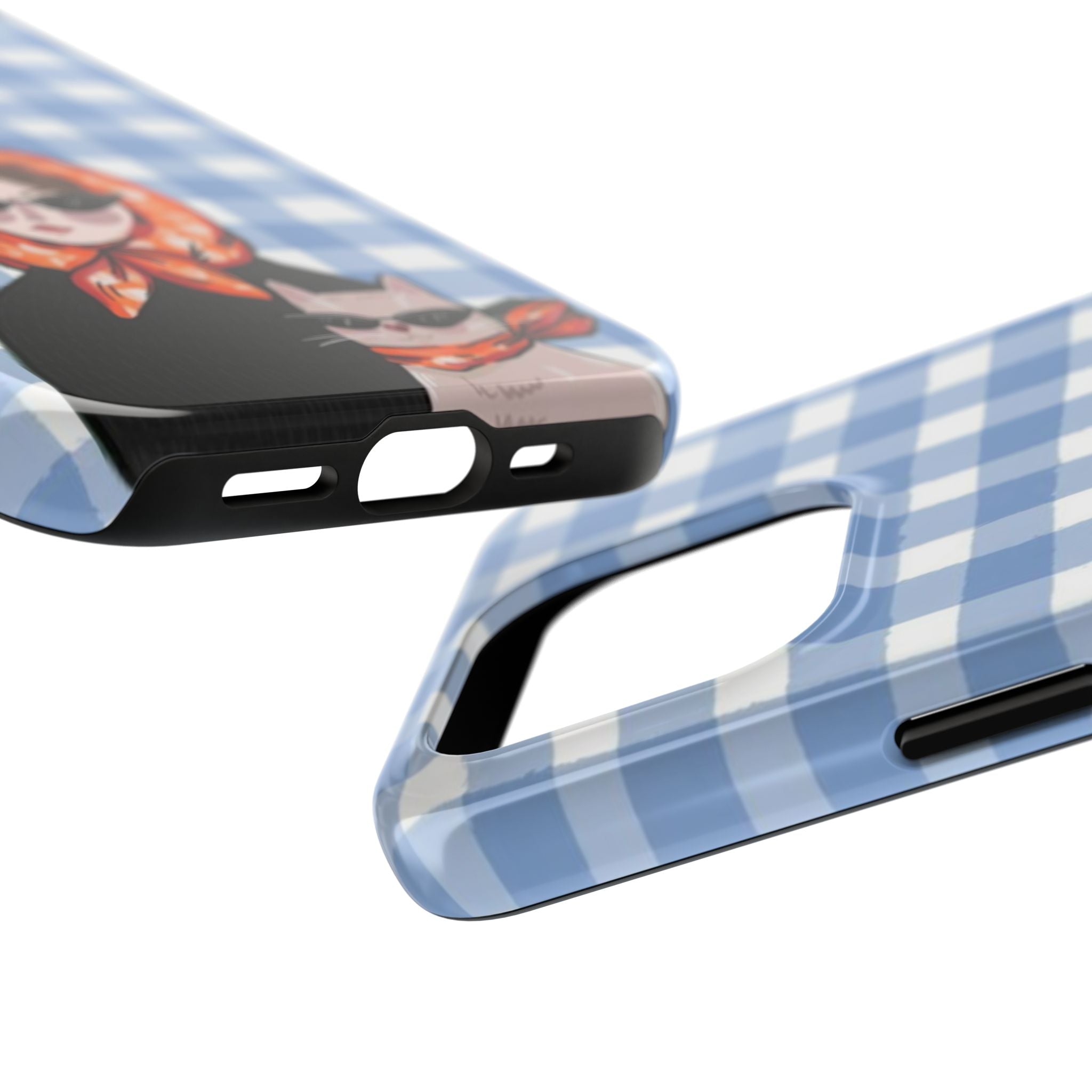 Blue Gingham 'Chic Duo'