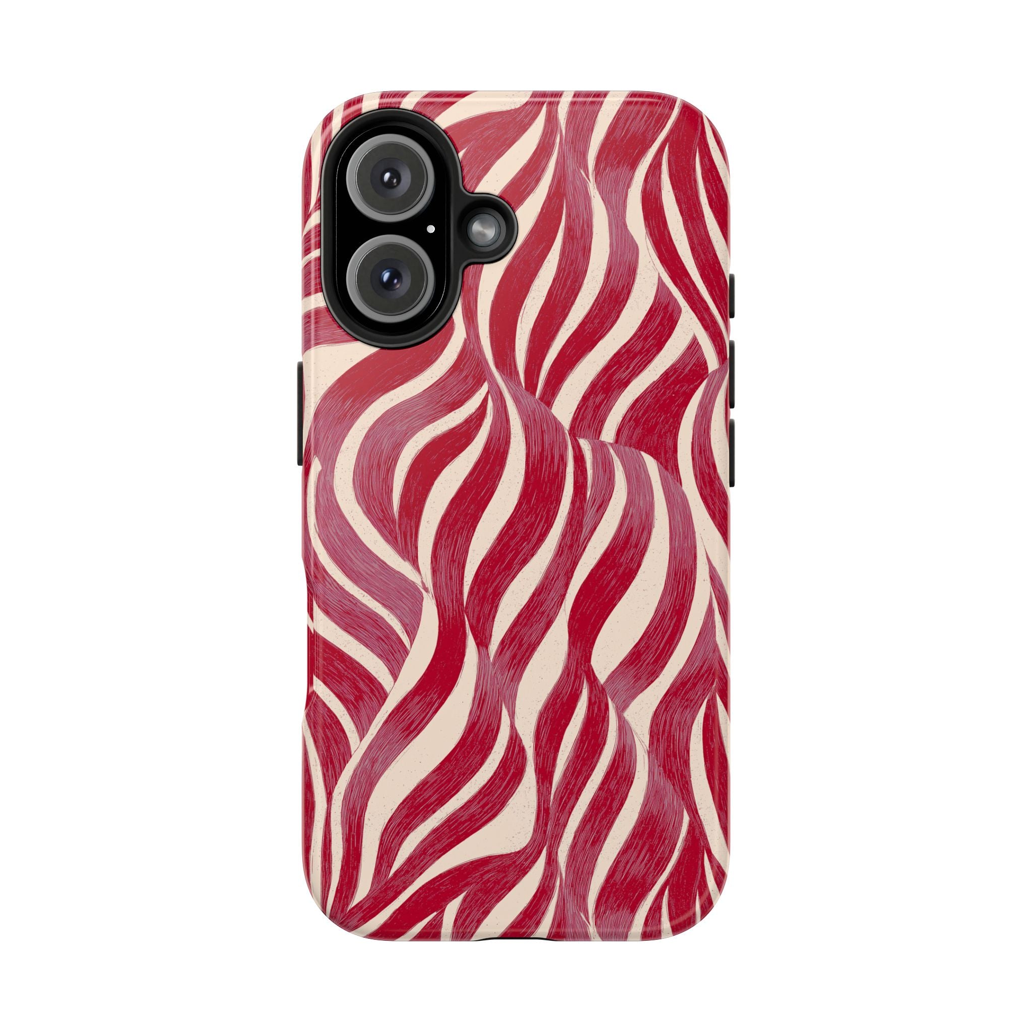 Red Wave Abstract