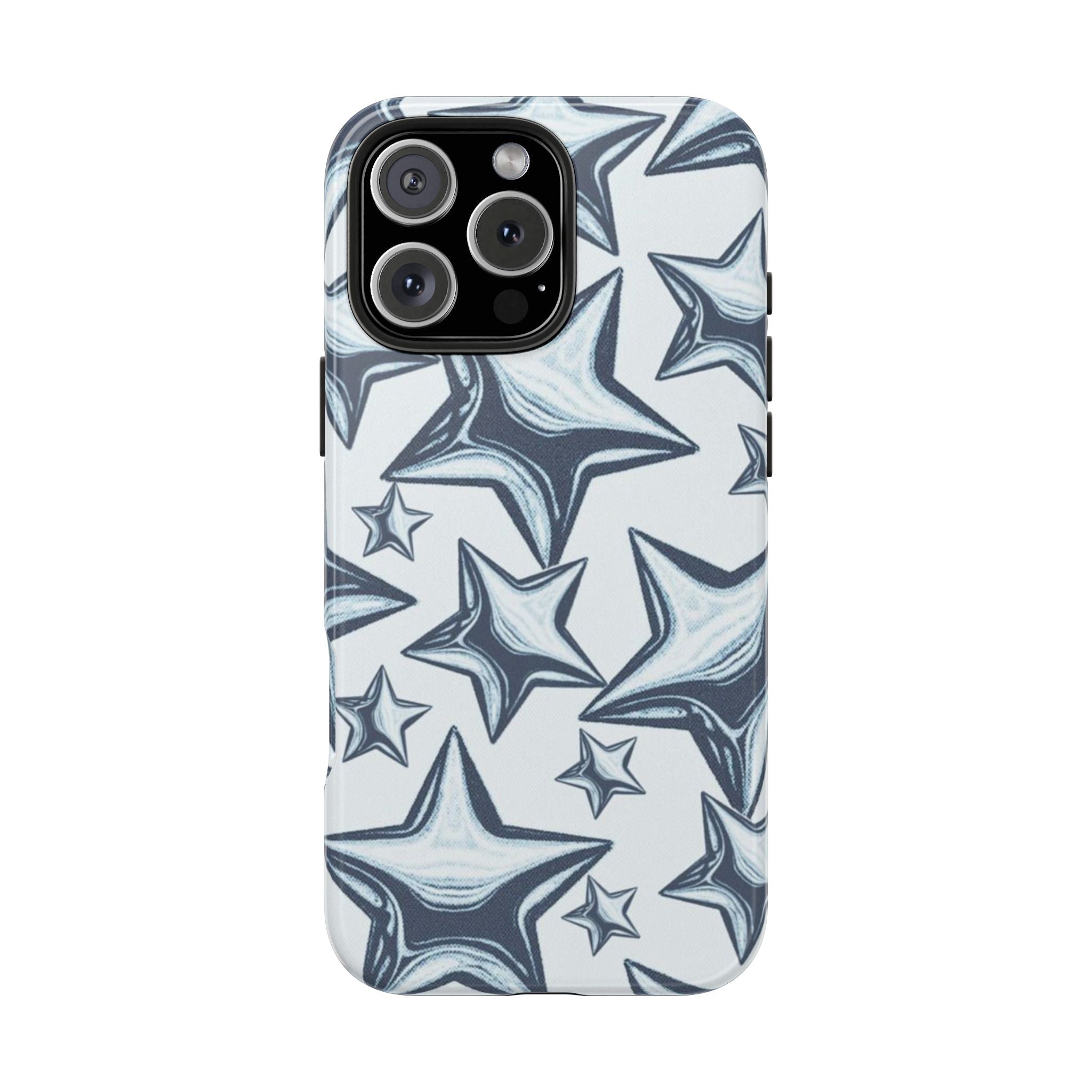 Blue Artistic Star Pattern