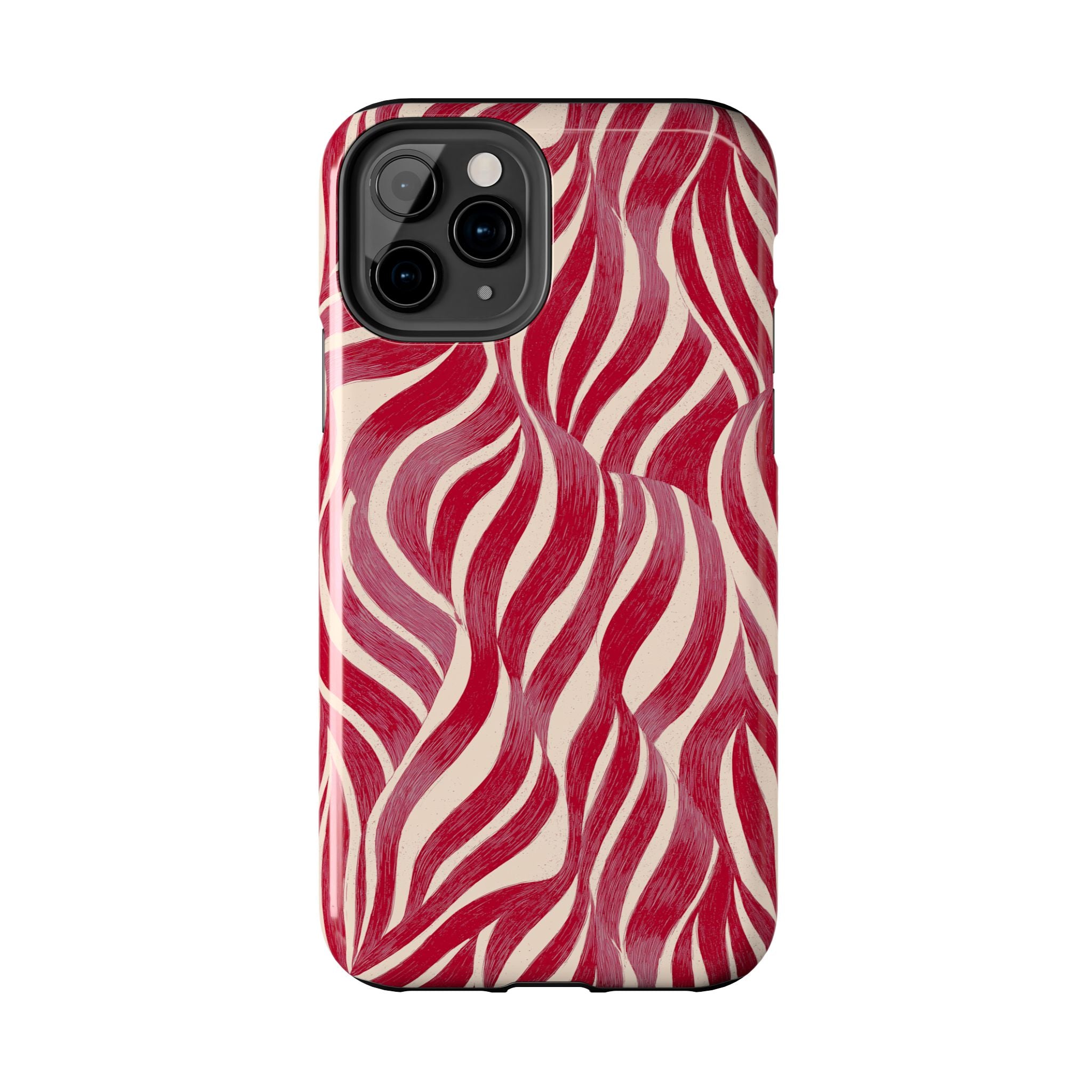 Red Wave Abstract
