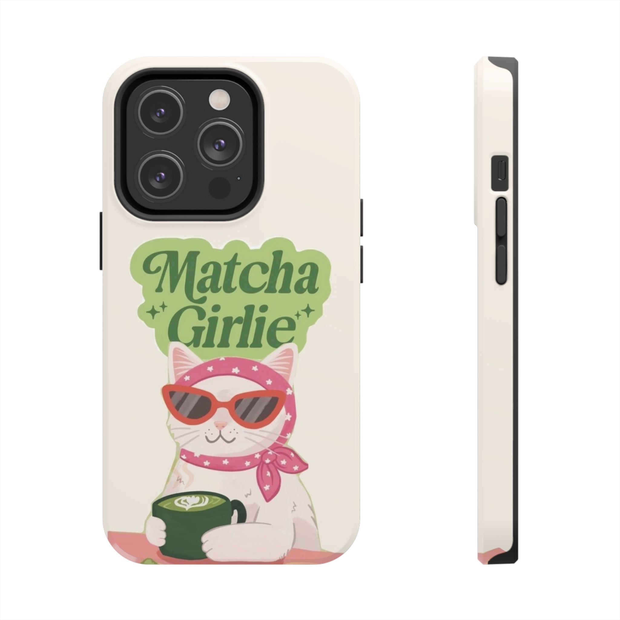 Cute Cat Matcha Girlie