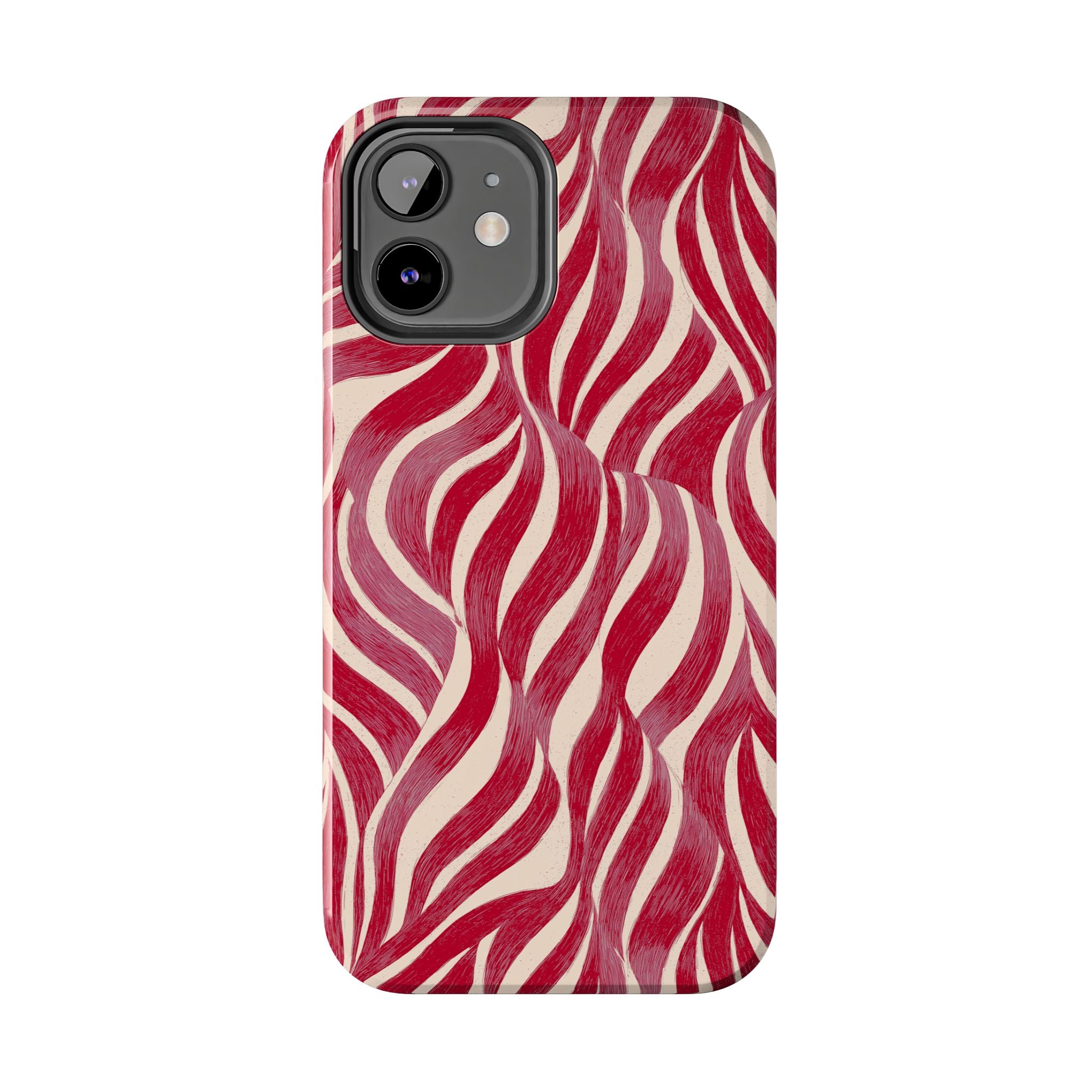Red Wave Abstract