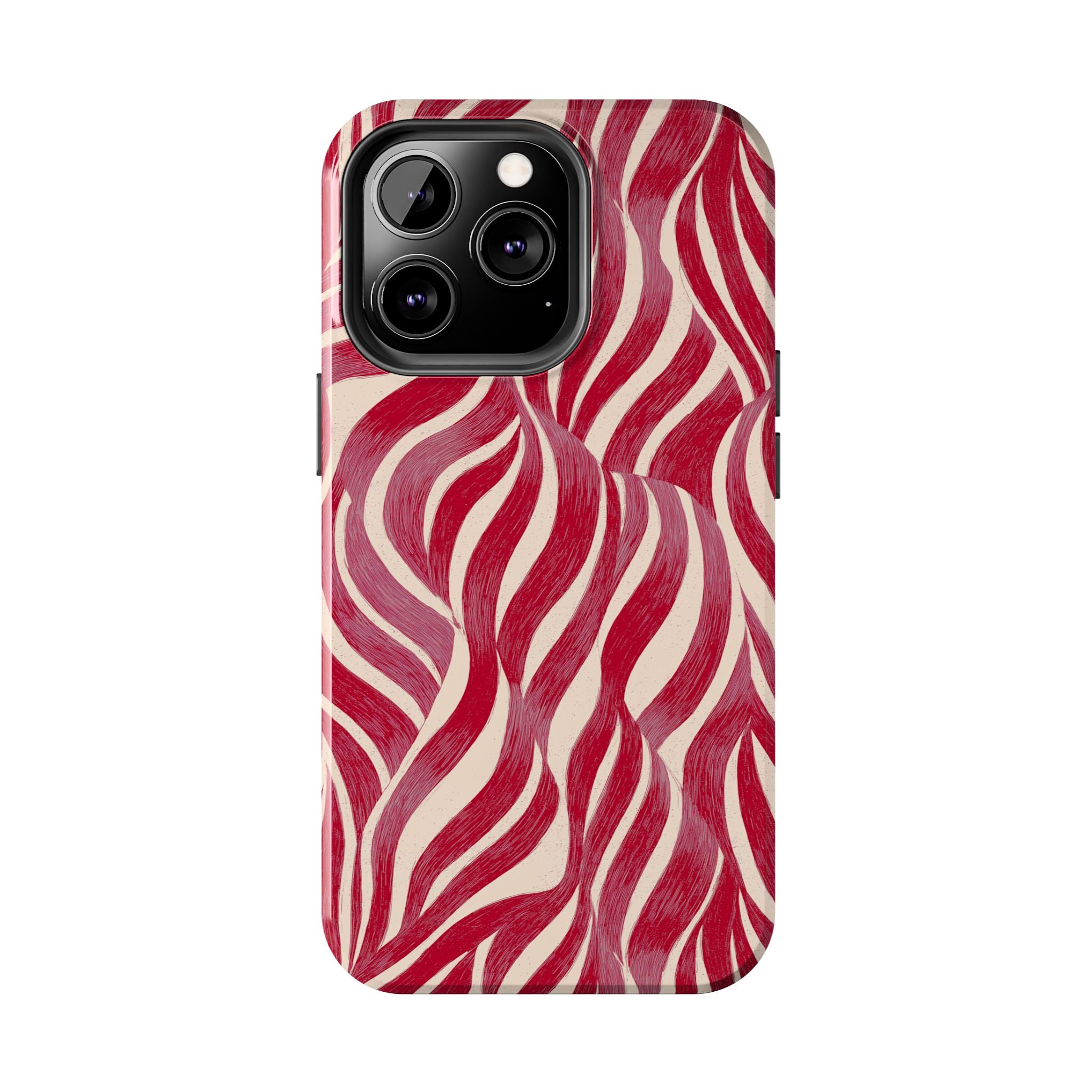 Red Wave Abstract