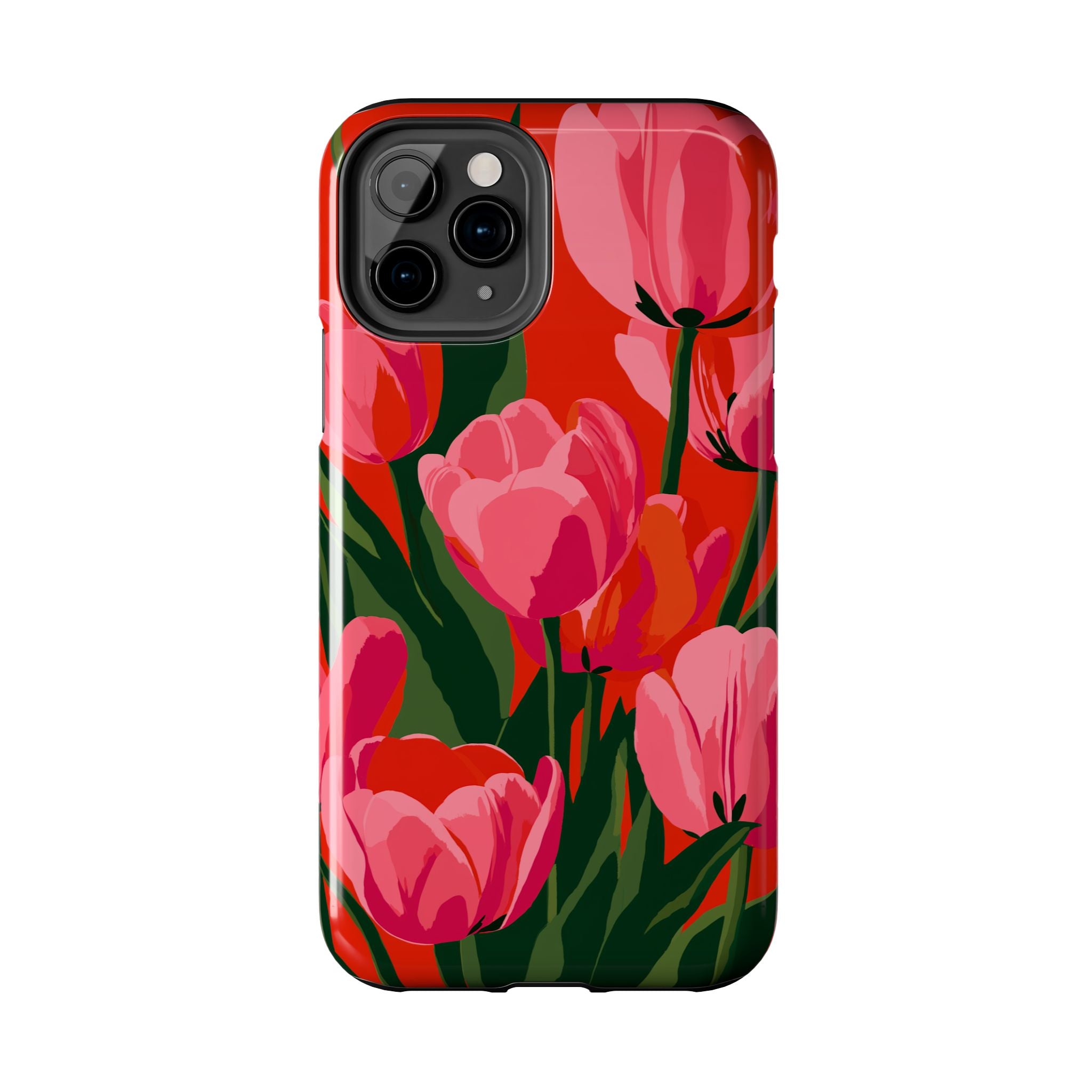 Tulip Bloom Red & Pink Floral