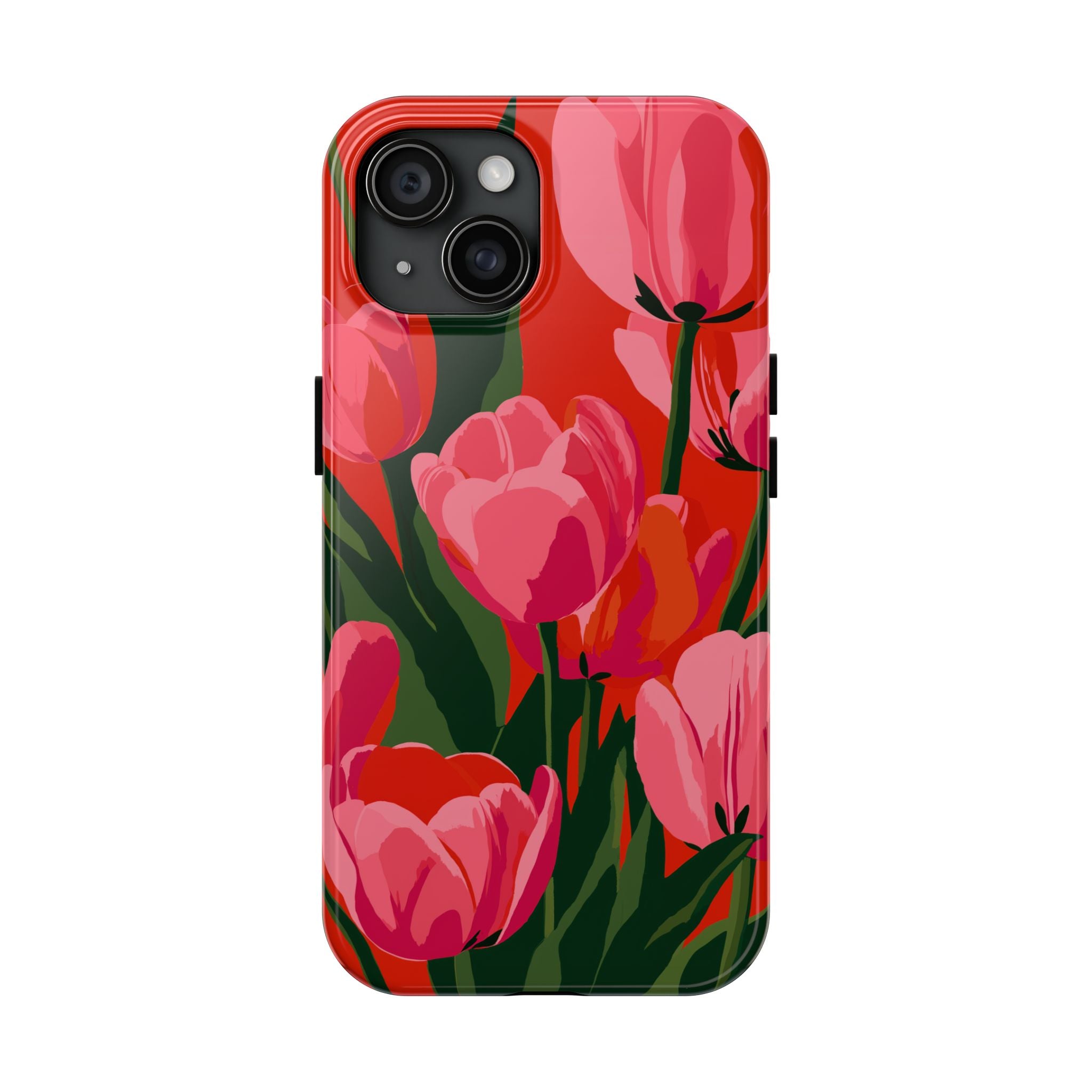 Tulip Bloom Red & Pink Floral