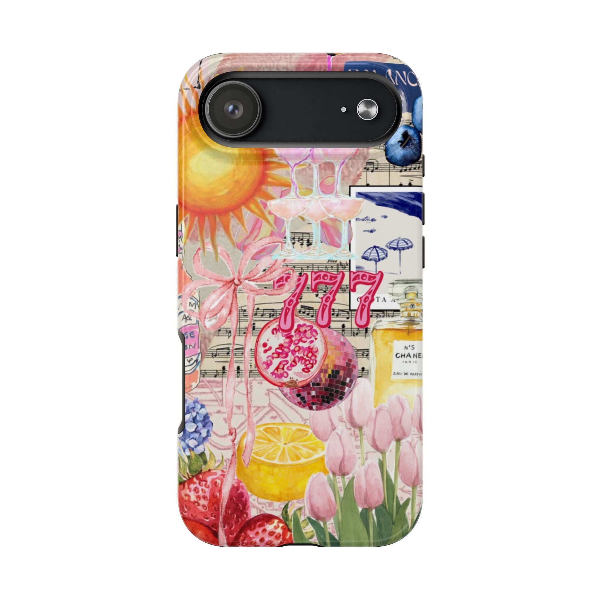 777 Vintage Lemon, Tulips & Pink Motifs