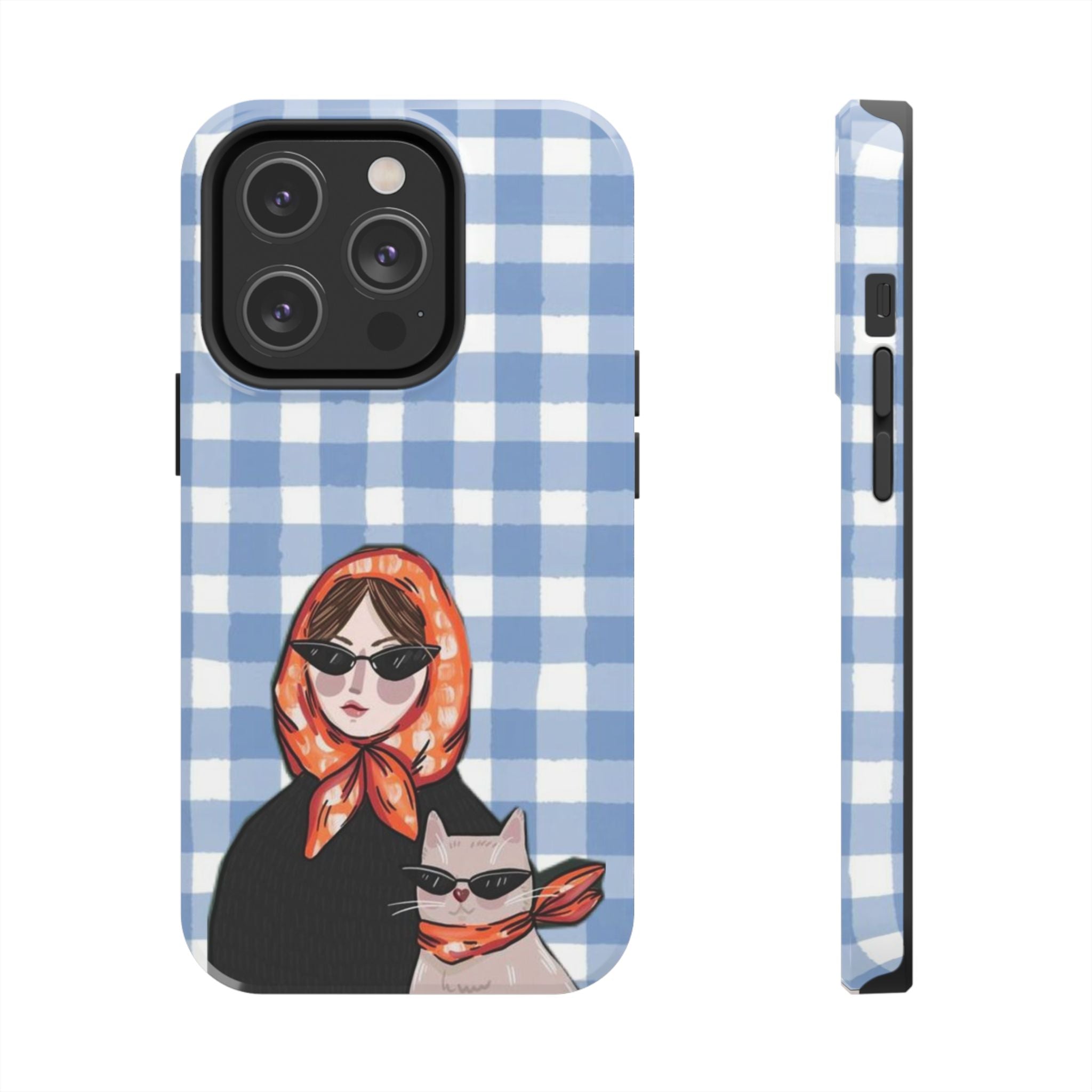Blue Gingham 'Chic Duo'