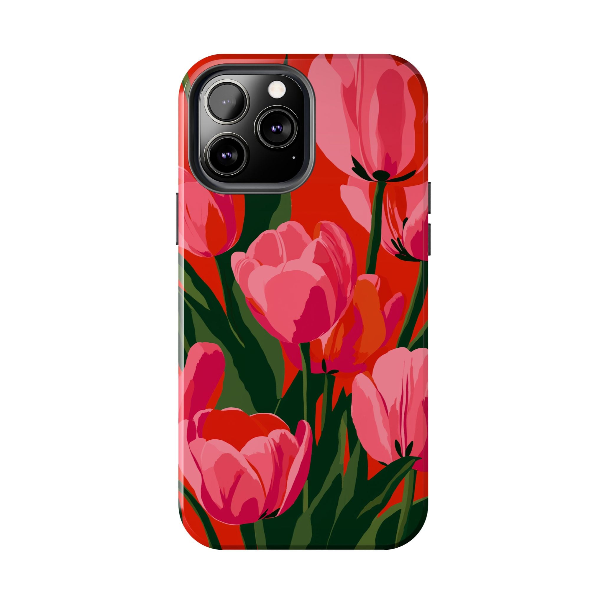 Tulip Bloom Red & Pink Floral