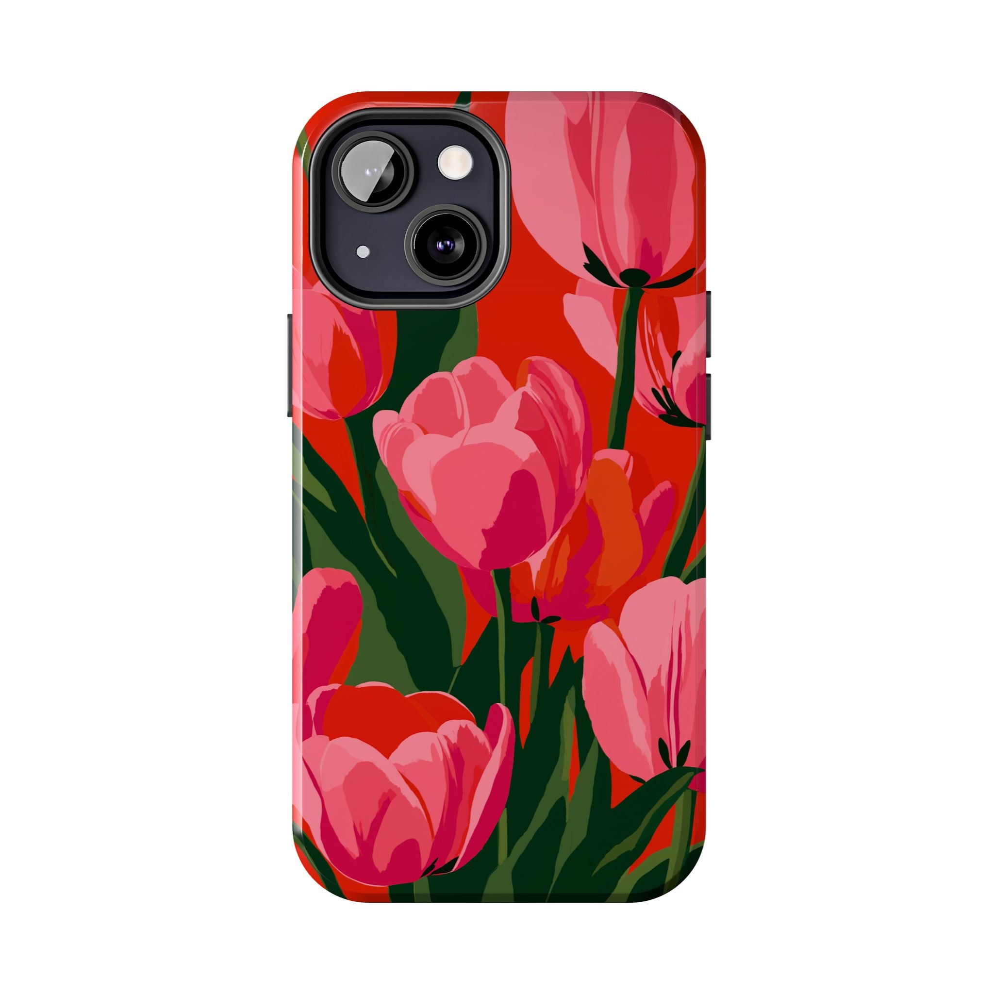 Tulip Bloom Red & Pink Floral