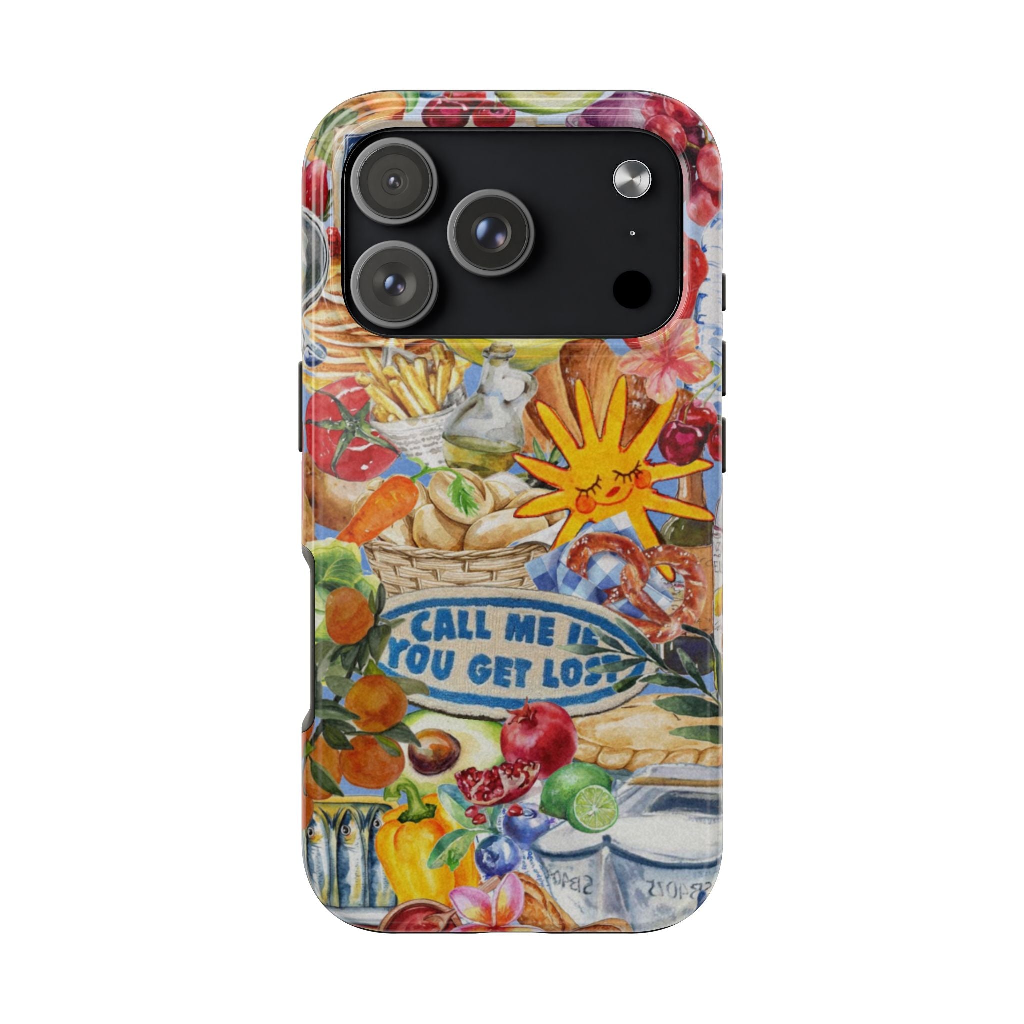 Colorful Fruit Market Collage