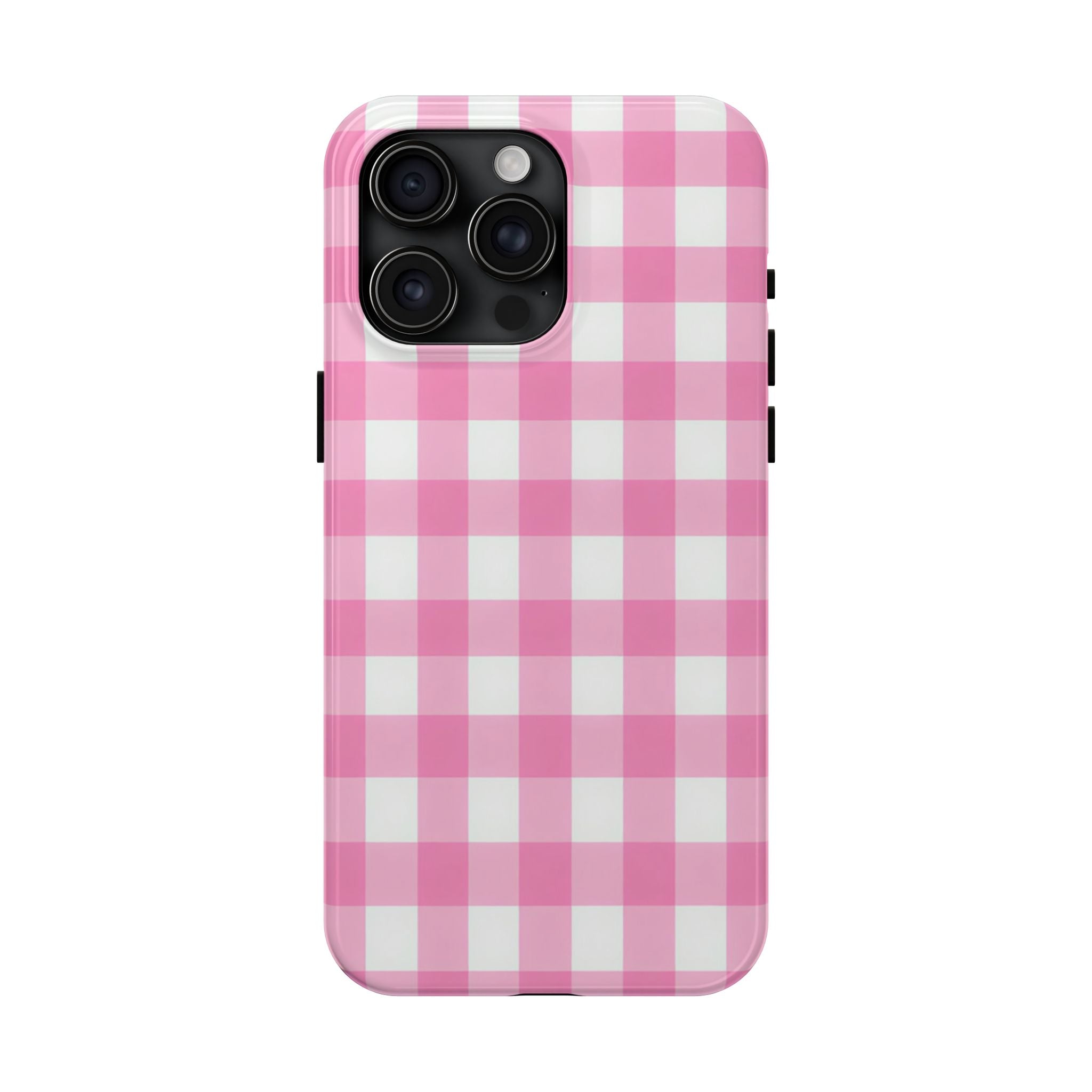 Pink Gingham Checked Pattern