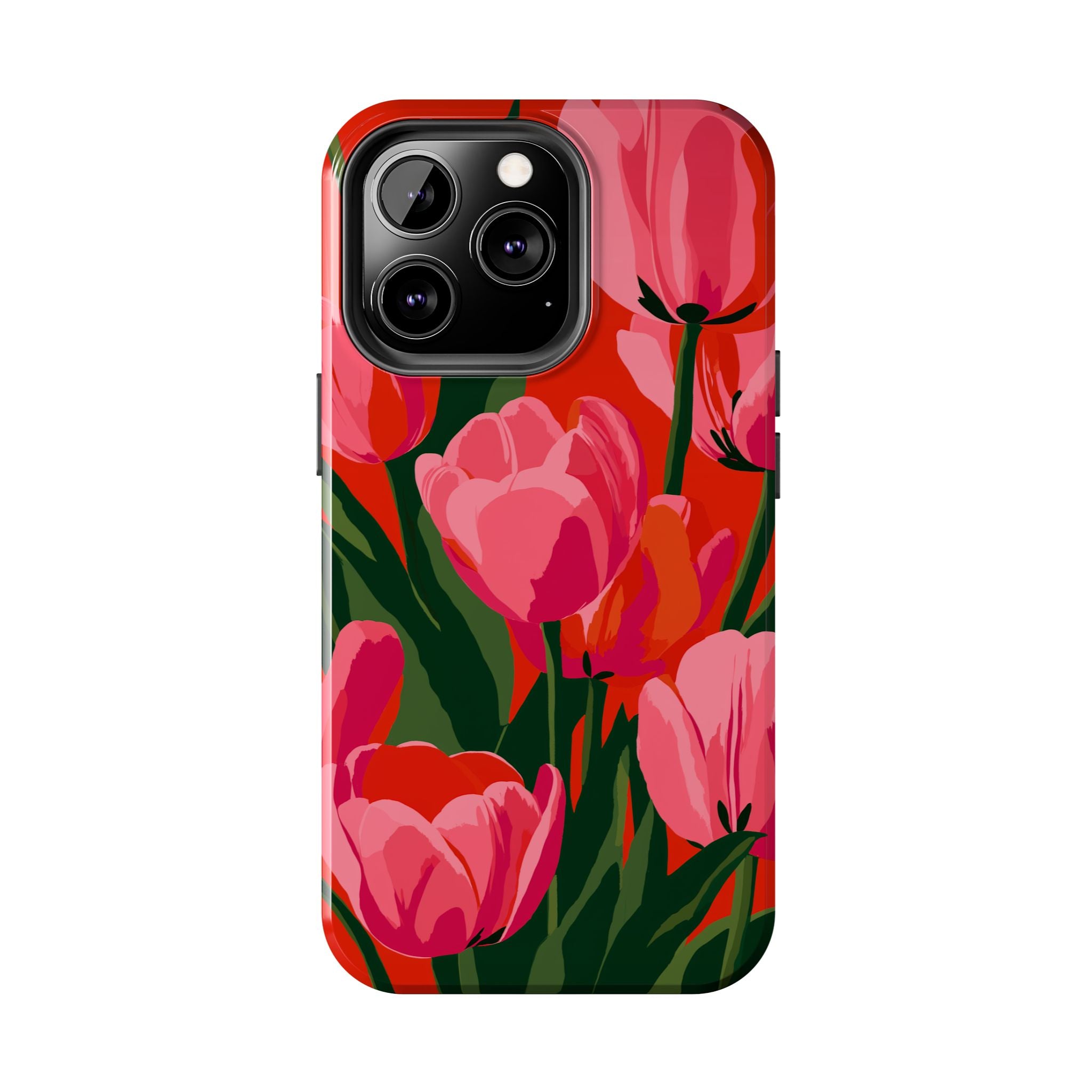 Tulip Bloom Red & Pink Floral