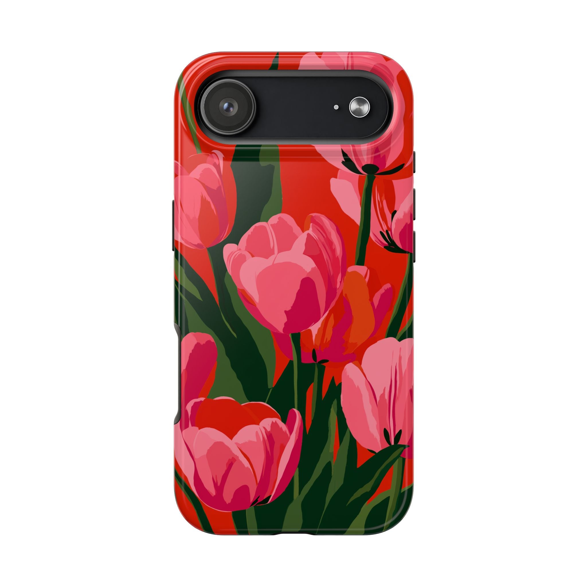 Tulip Bloom Red & Pink Floral