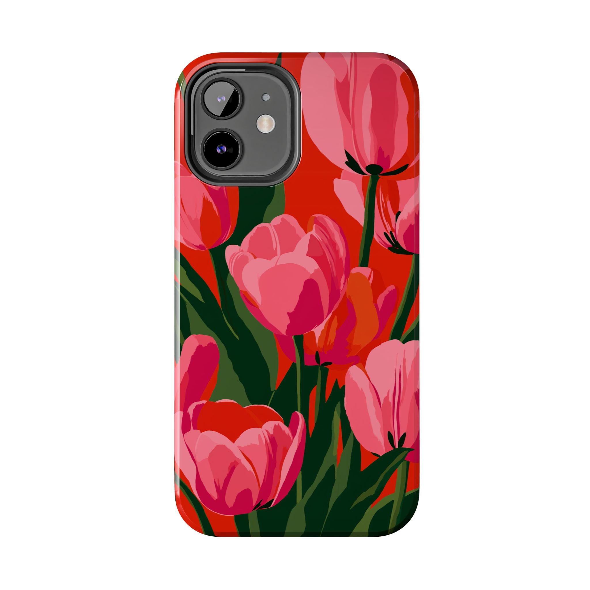 Tulip Bloom Red & Pink Floral