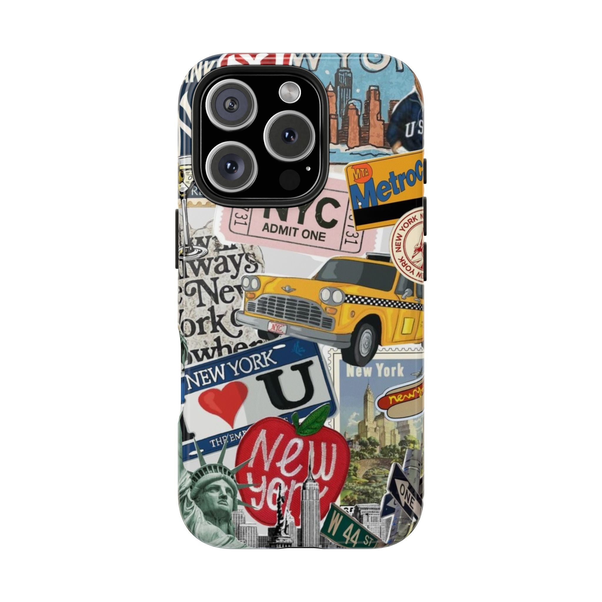NYC Collage - New York Taxi & Landmarks