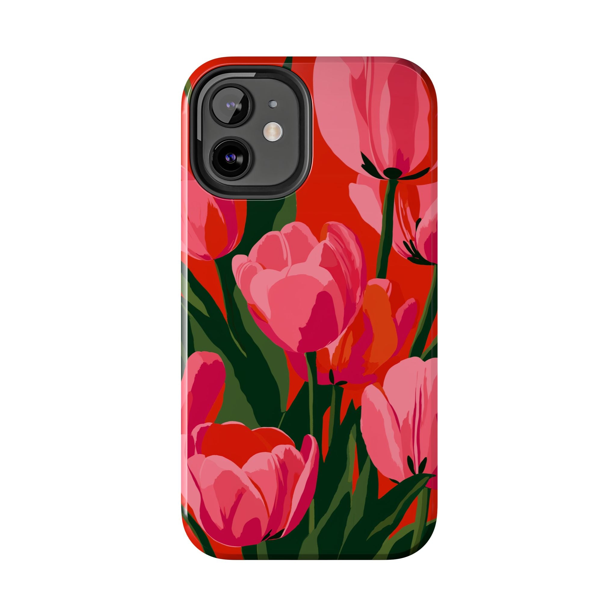 Tulip Bloom Red & Pink Floral