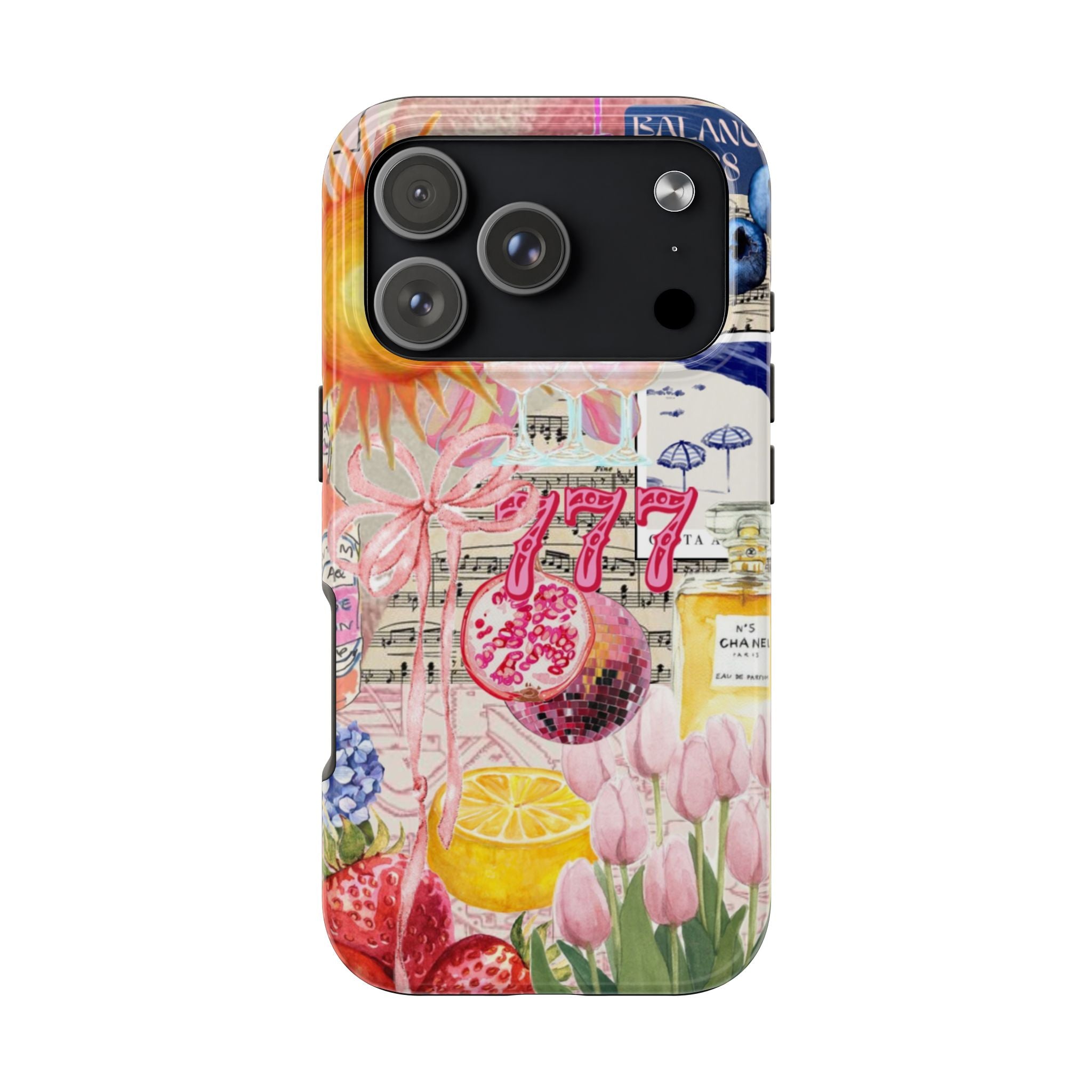 777 Vintage Lemon, Tulips & Pink Motifs