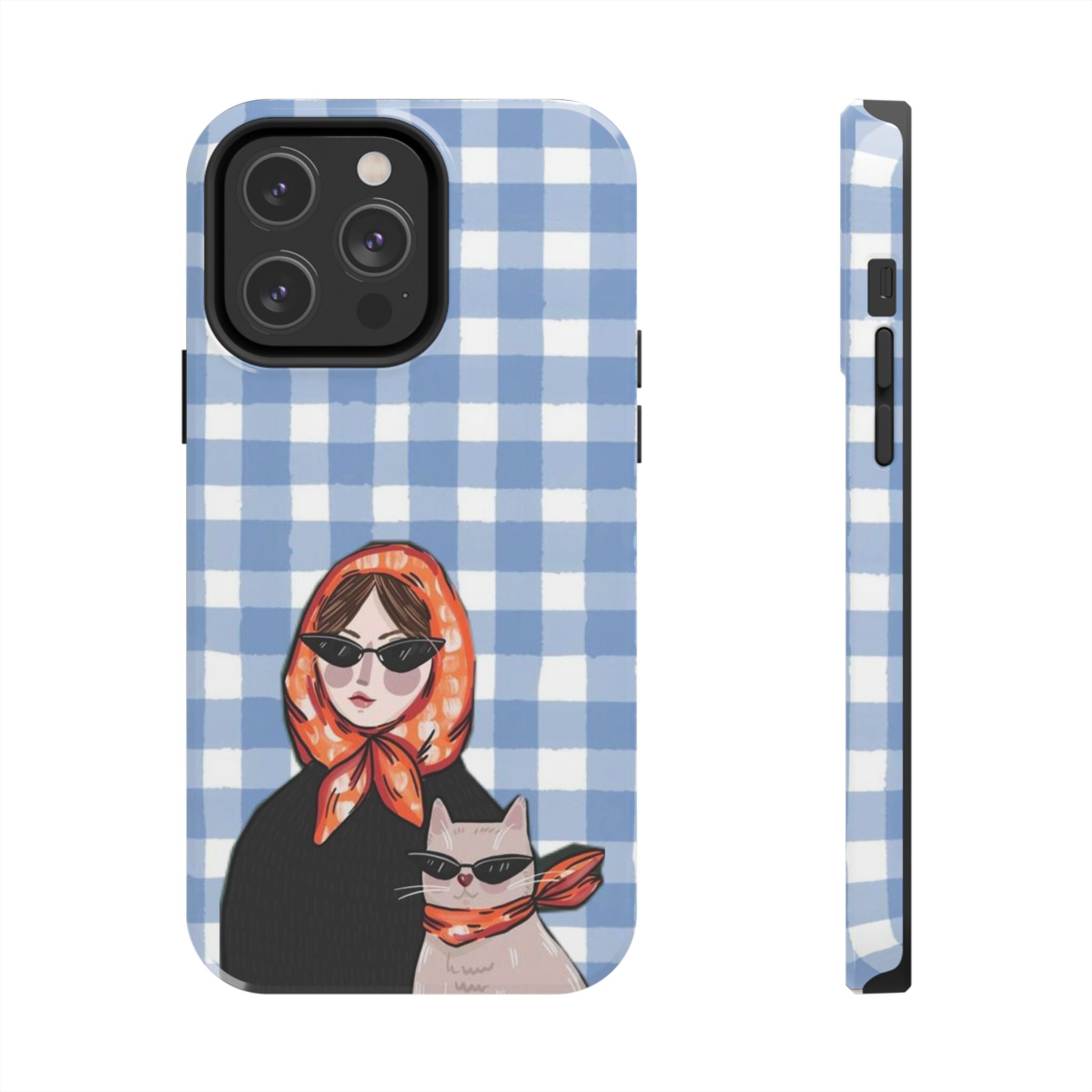 Blue Gingham 'Chic Duo'