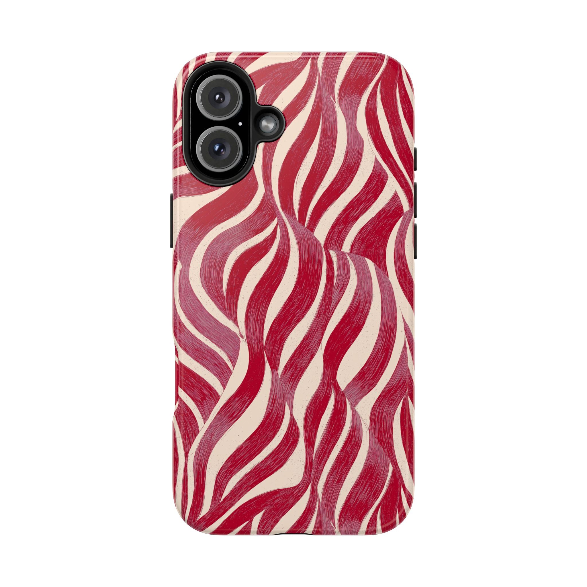 Red Wave Abstract