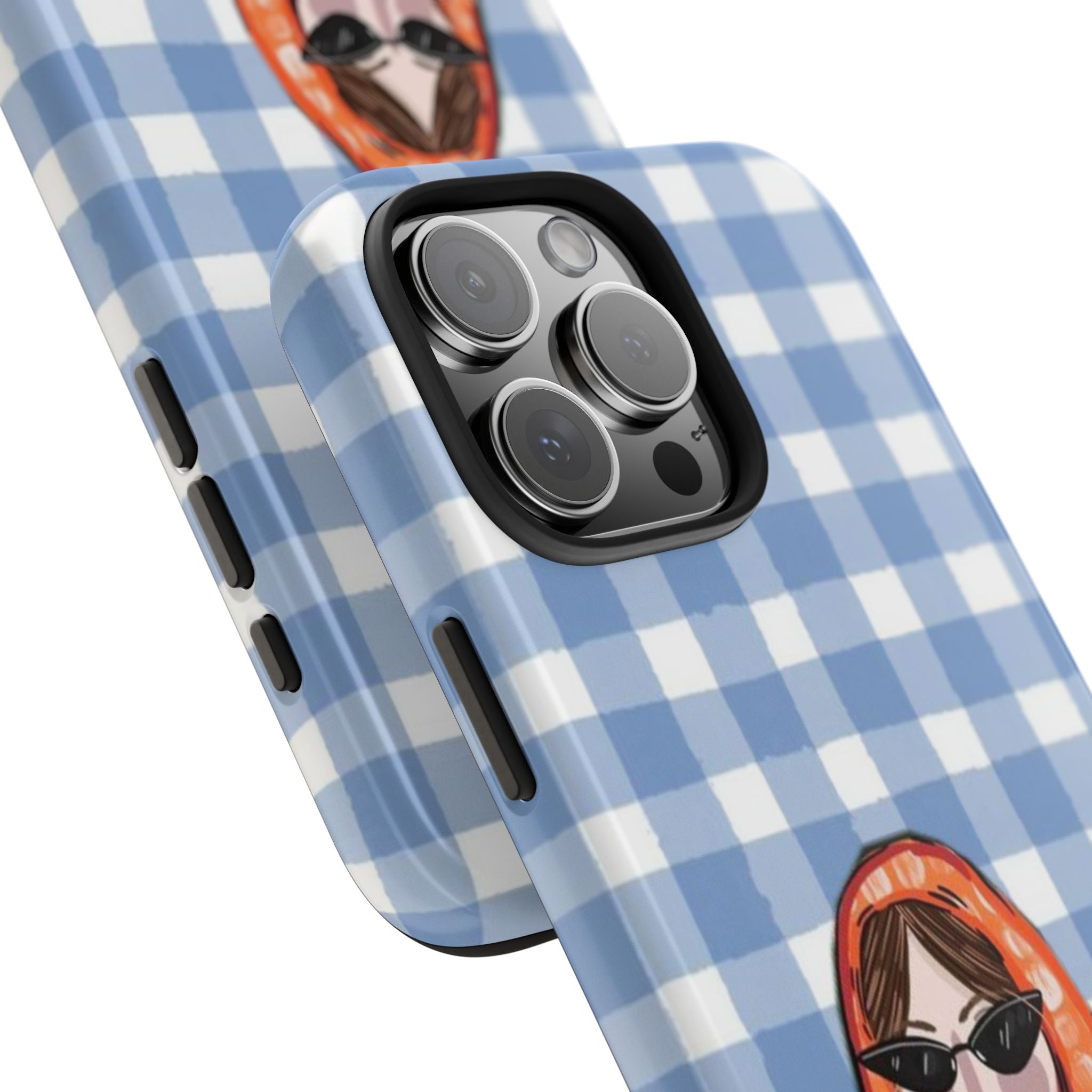 Blue Gingham 'Chic Duo'
